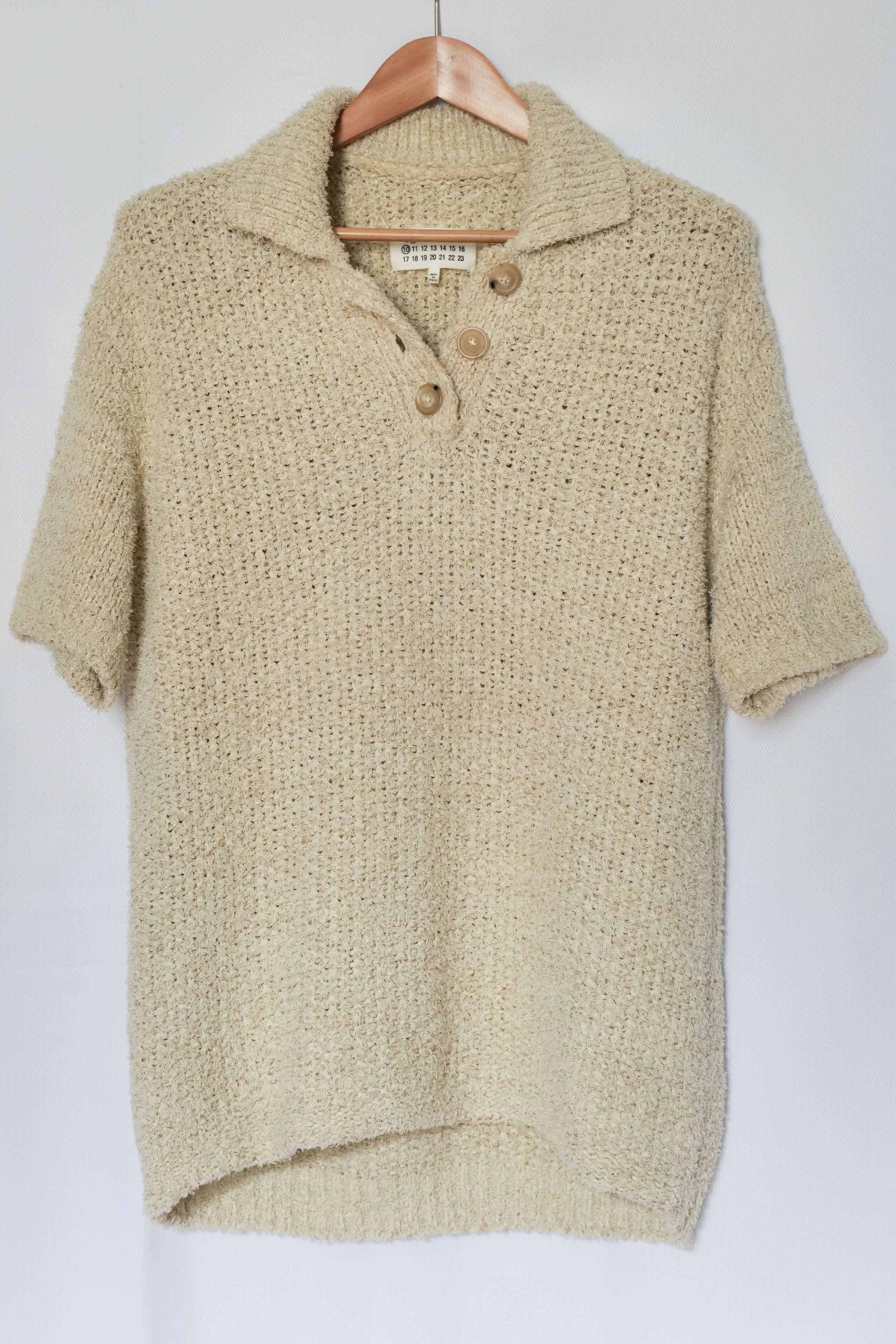 Maison Margiela heavy linen and cotton polo Size US S / EU 44-46 / 1 - 1 Thumbnail