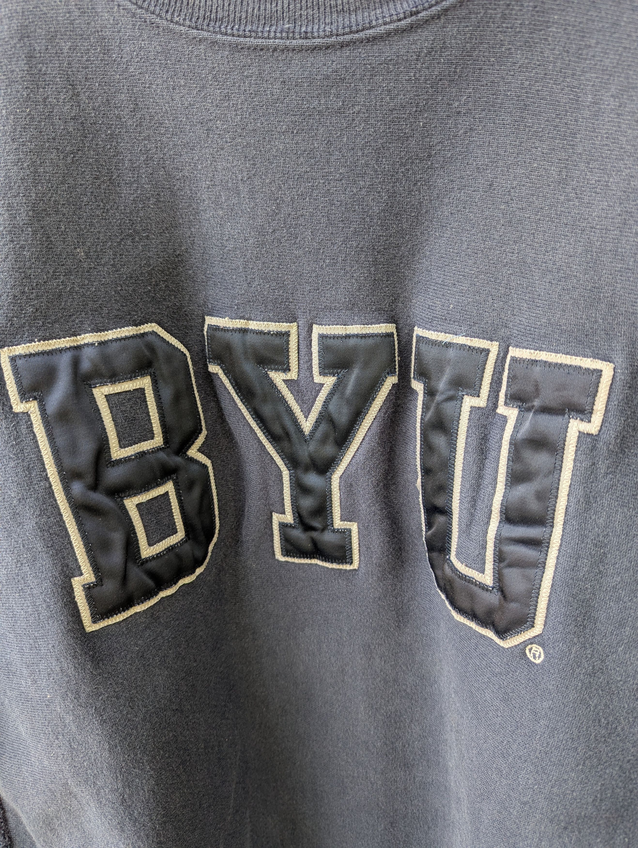 Champion Vintage 80’s 90's Champion Reverse Weave Sweatshirt BYU Size US XL / EU 56 / 4 - 2 Thumbnail