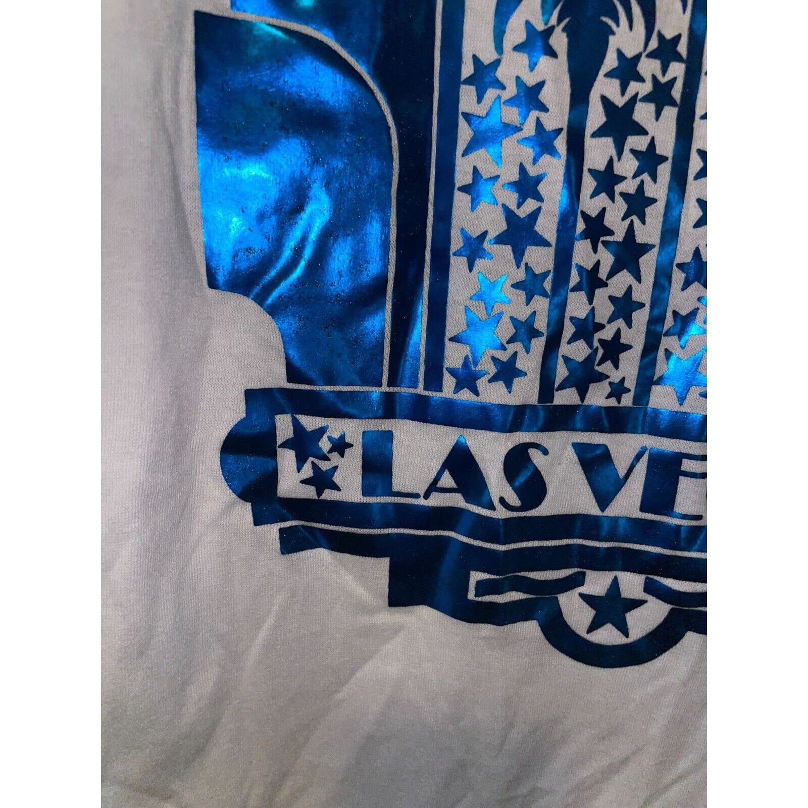 Jerzees Vintage Las Vegas Shirt Blue Casino Nevada White S Tee Size US S / EU 44-46 / 1 - 3 Thumbnail