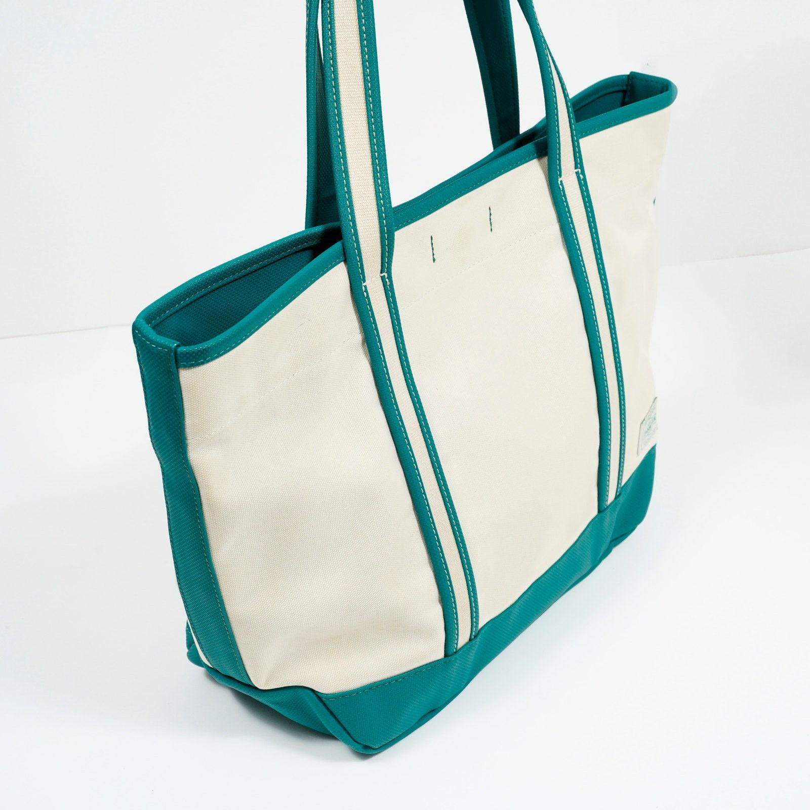 Porter Porter Girl Boyfriend Tote Canvas Ivory Green Japan Made Size ONE SIZE - 14 Thumbnail