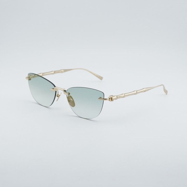 Gucci Gucci GG2063S 003 Sunglasses Endura Gold Cat Eye Frame Size ONE SIZE - 1 Thumbnail