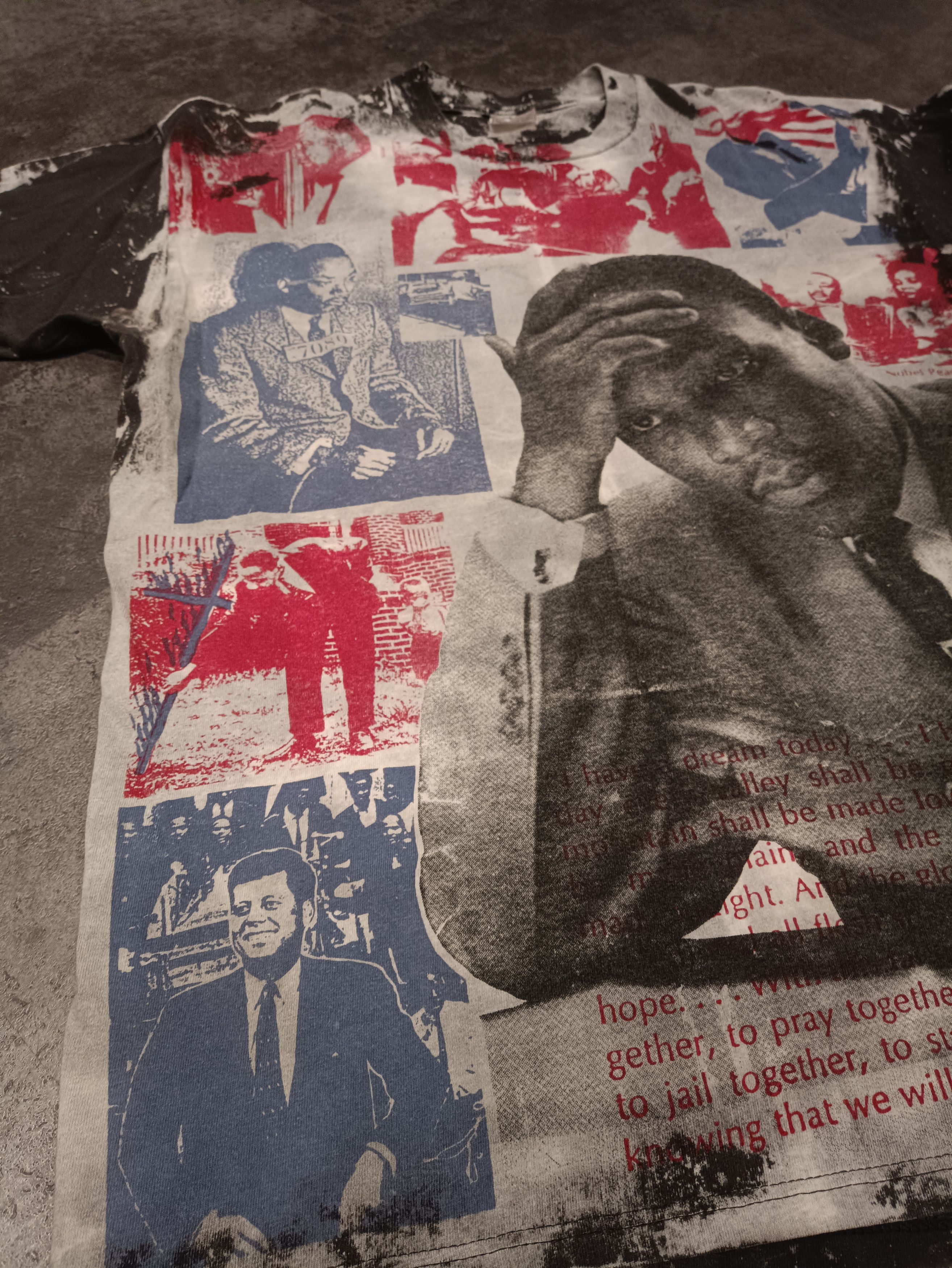 Vintage 90s Martin Luther king mosquitohead Size US XL / EU 56 / 4 - 5 Thumbnail