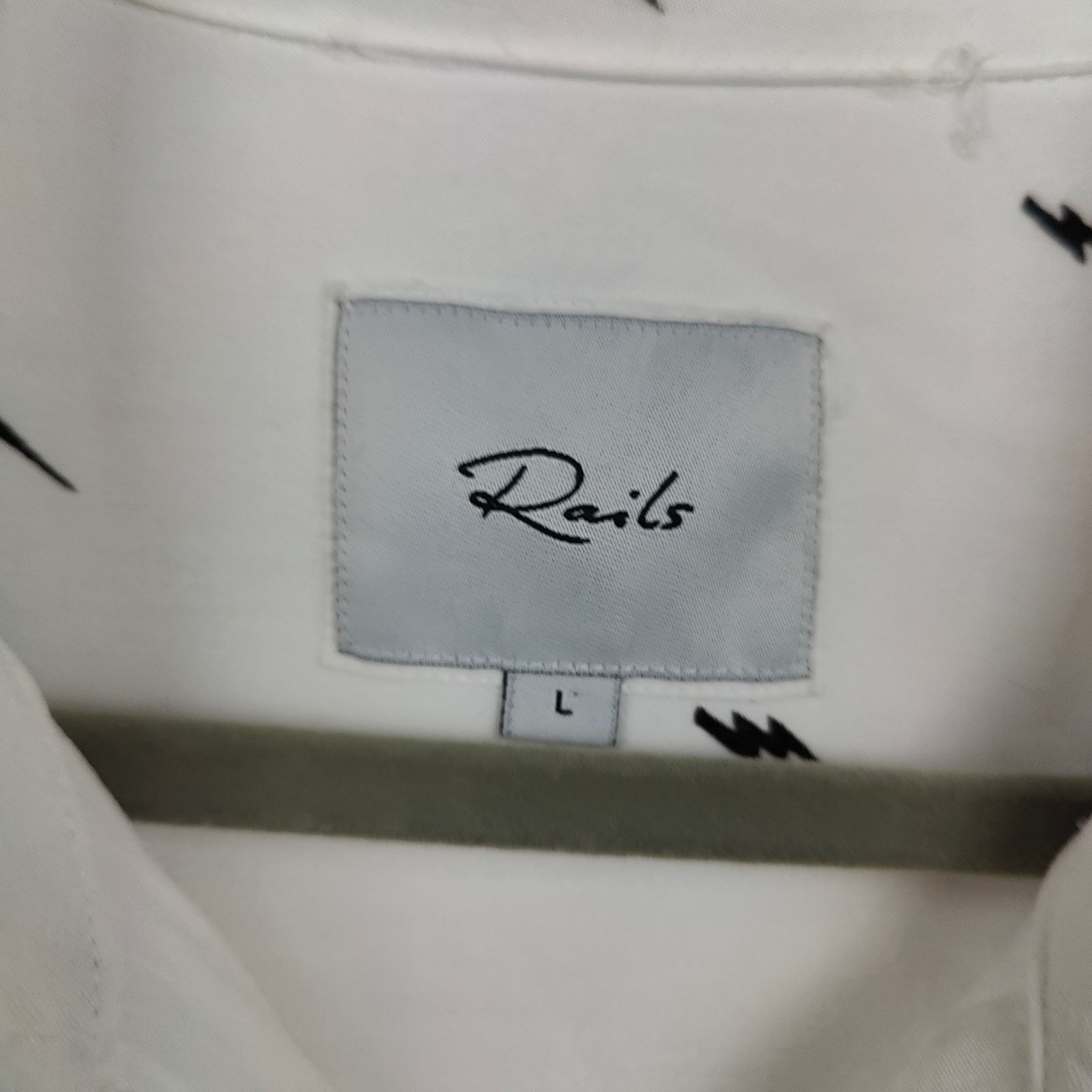 Rails Rails Taylor Shirt Womens Large White Black Lightning Size L / US 10 / IT 46 - 5 Thumbnail