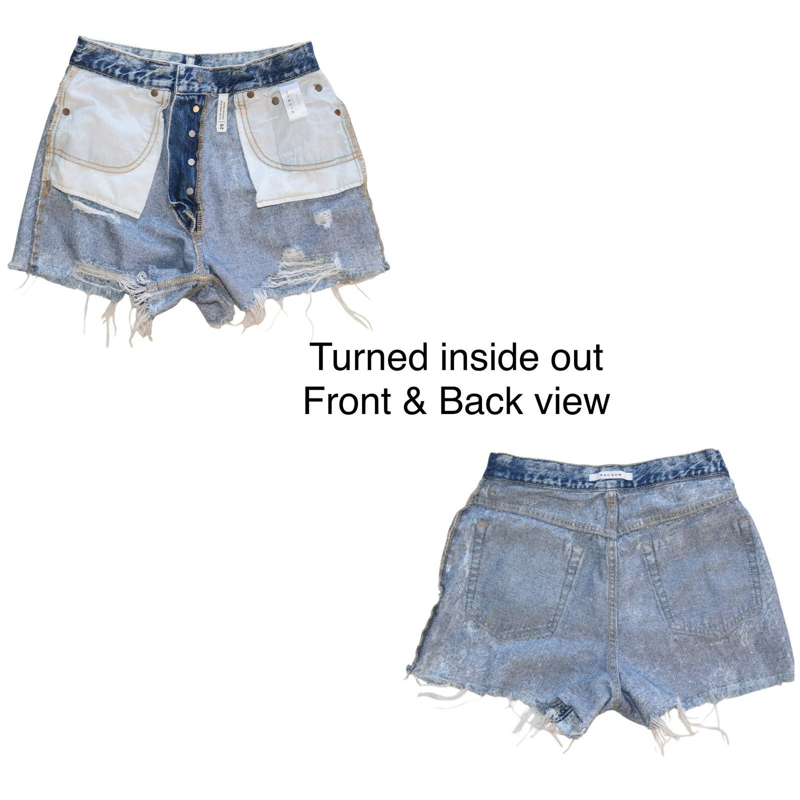 Pacsun Pacsun Ultra High Rise Vintage Short Size 26 Size 26" / US 2 / IT 38 - 3 Thumbnail