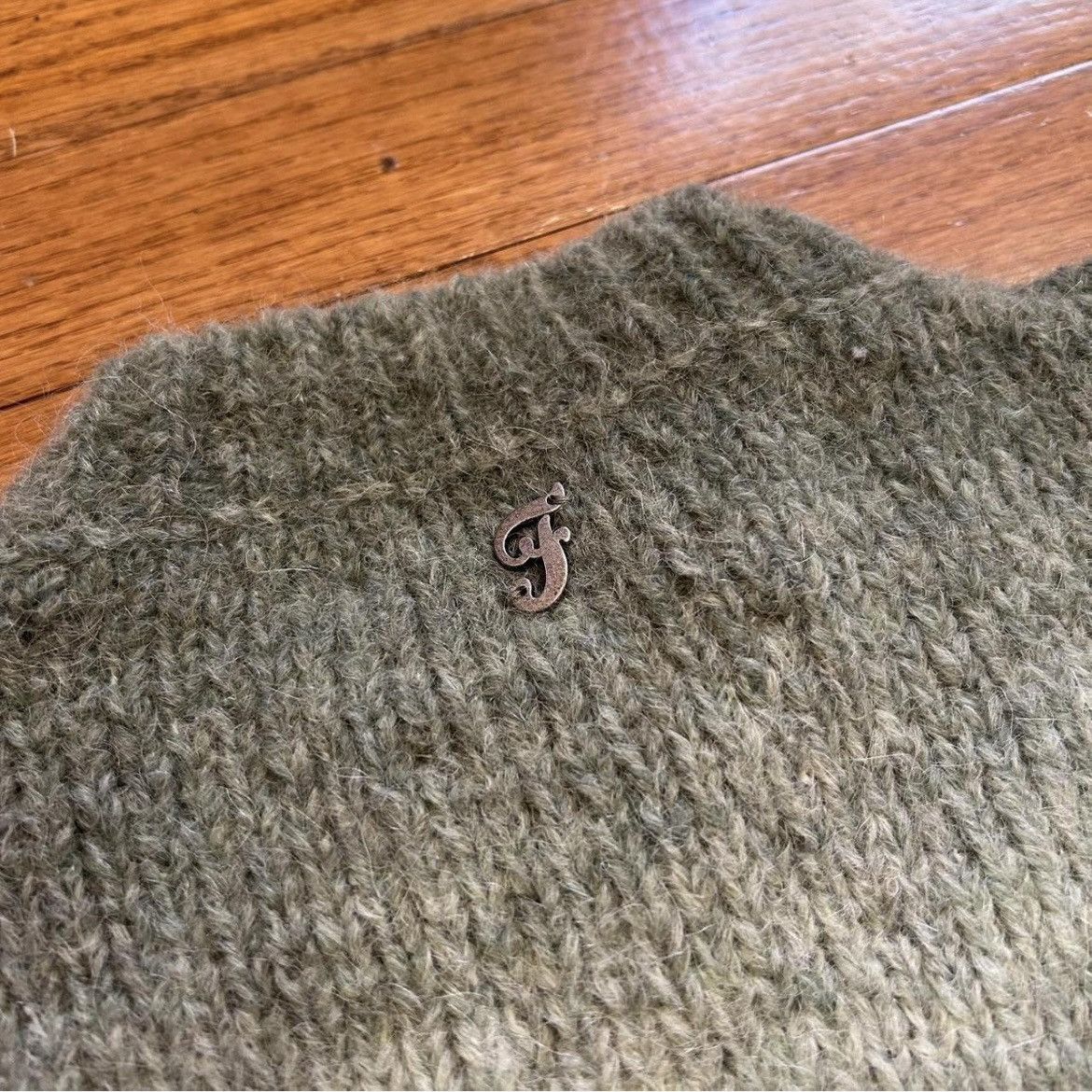 FiveFourFive FiveFourFive 545 Alpaca Faded Sweater ‘Monteverde Green’ Size US S / EU 44-46 / 1 - 3 Thumbnail