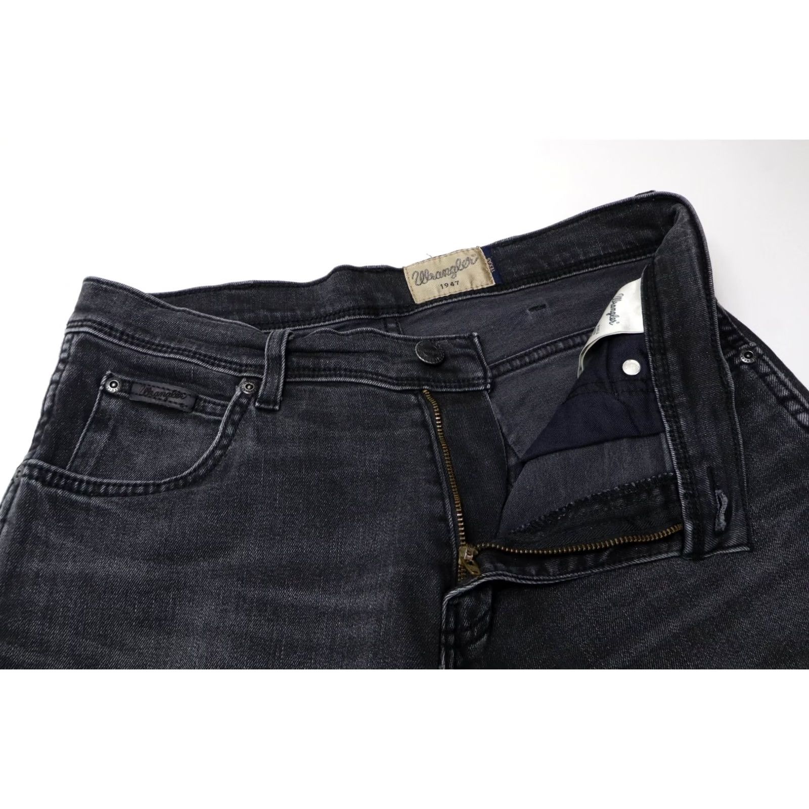 Wrangler WRANGLER Texas Stretch Jeans Men's W32/L32 Washed Black Whiskered Faded Zip Fly Size US 32 / EU 48 - 4 Thumbnail