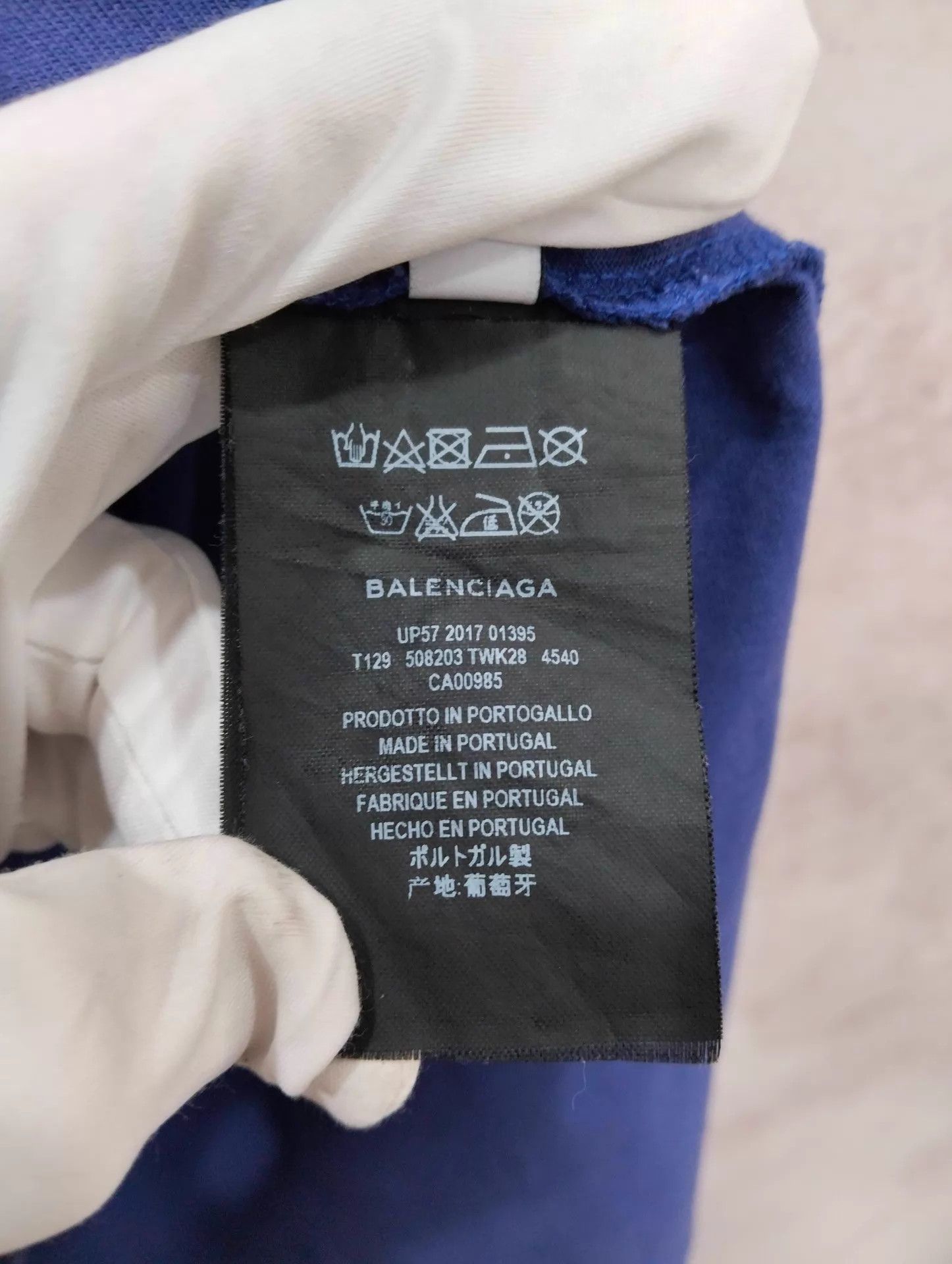 Balenciaga Balenciaga Coke short sleeve tee navy XS 95 New Size XS / US 0-2 / IT 36-38 - 4 Thumbnail