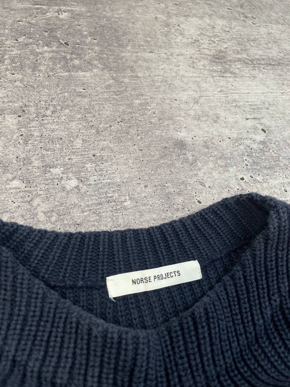 Norse Projects Norse Projects Baggy Cropped Heavy Cotton Knit Sweater Y2K Size US L / EU 52-54 / 3 - 5 Thumbnail