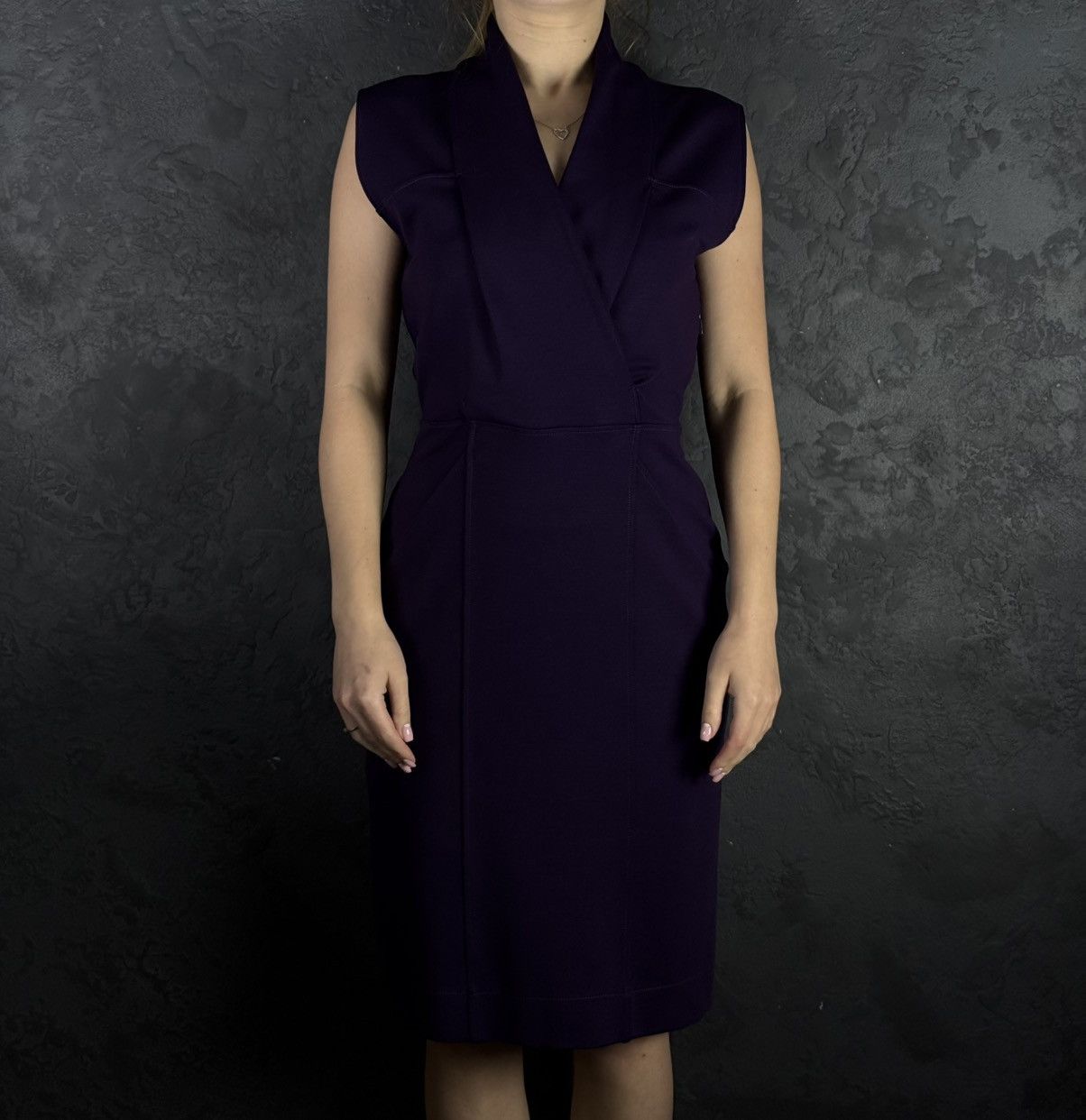 Gucci Gucci Vintage Women’s Purple Sleeveless Sheath Dress Size L Size L / US 10 / IT 46 - 2 Thumbnail