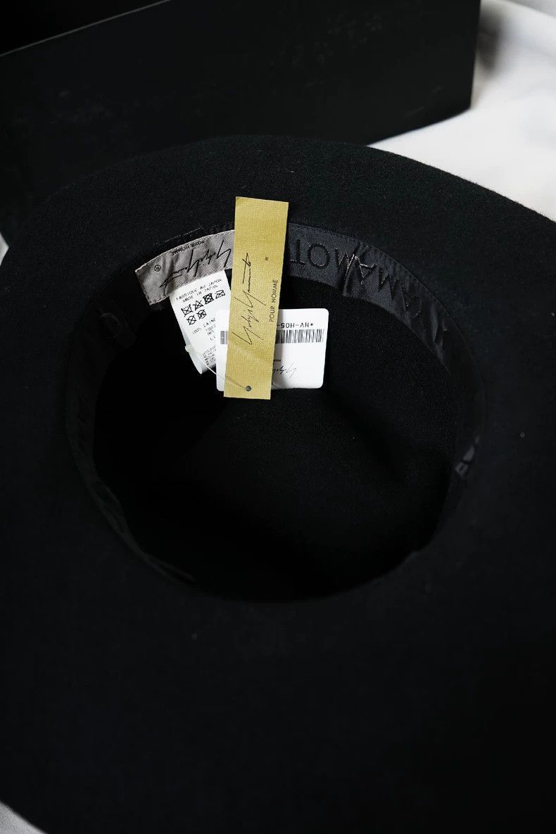 Yohji Yamamoto Yohji Yamamoto Yohji Yamamoto Wide Brim Felt Hat Size ONE SIZE - 5 Thumbnail