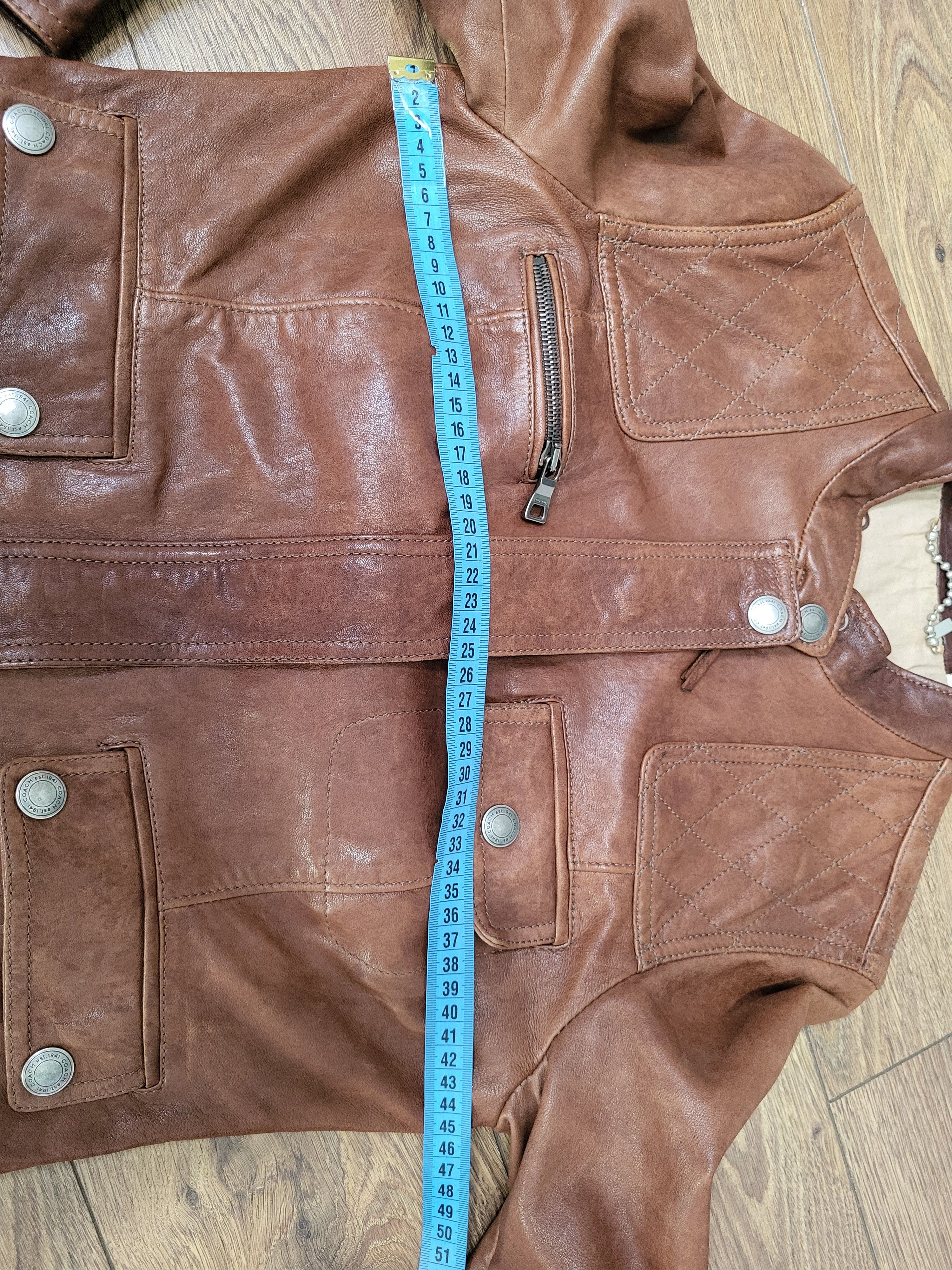 Coach Coach leather biker jacket S Size S / US 4 / IT 40 - 19 Thumbnail