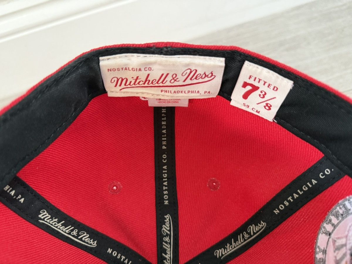 Mitchell & Ness × NBA Miami Heat Mitchell & Ness Hardwood Classics Fitted 7 3/8 Size ONE SIZE - 8 Thumbnail