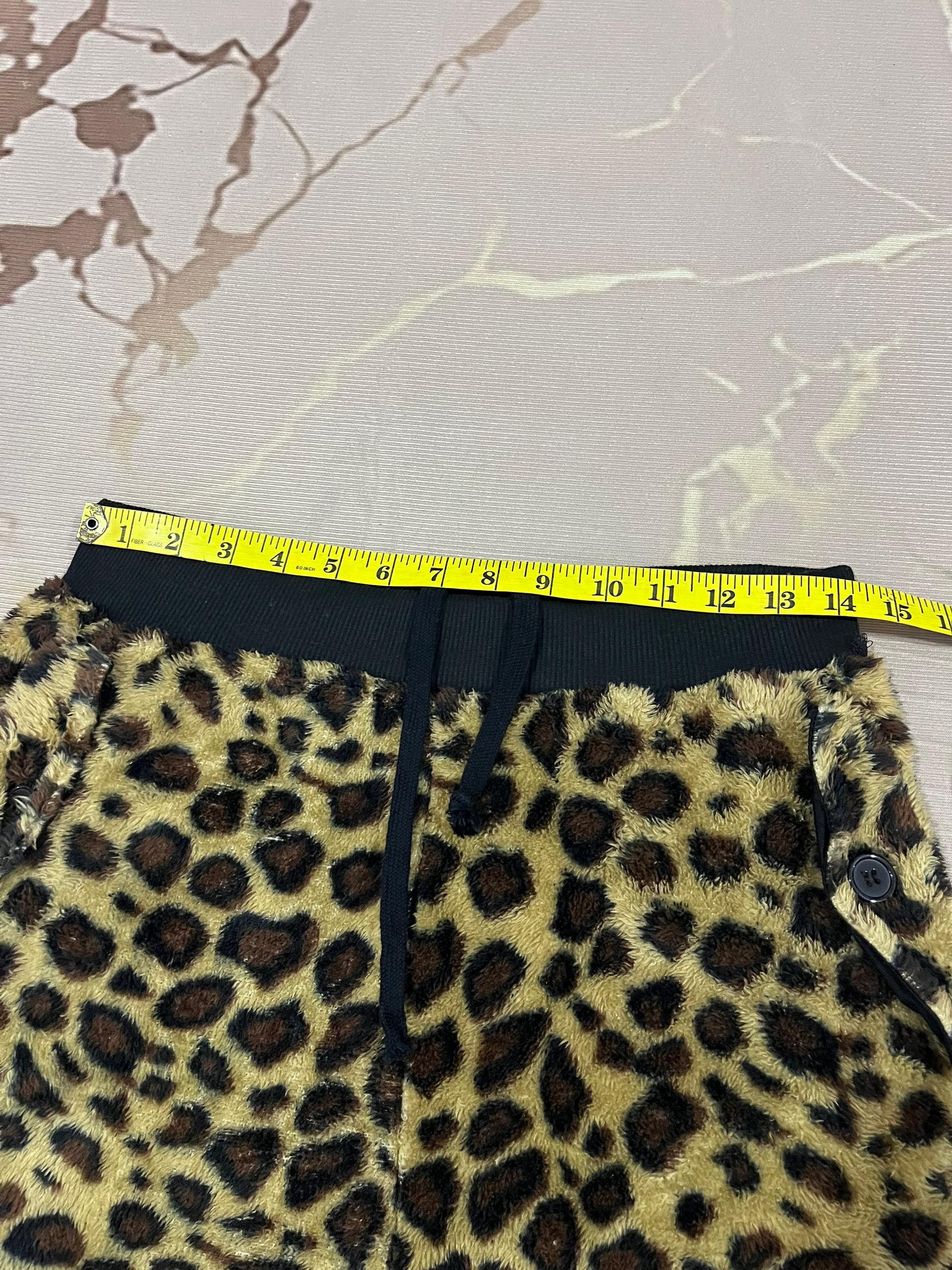 Japanese Brand Modish Gaze Leopard Faux Fur Cargo Jogger Pants M Size US 30 / EU 46 - 11 Thumbnail