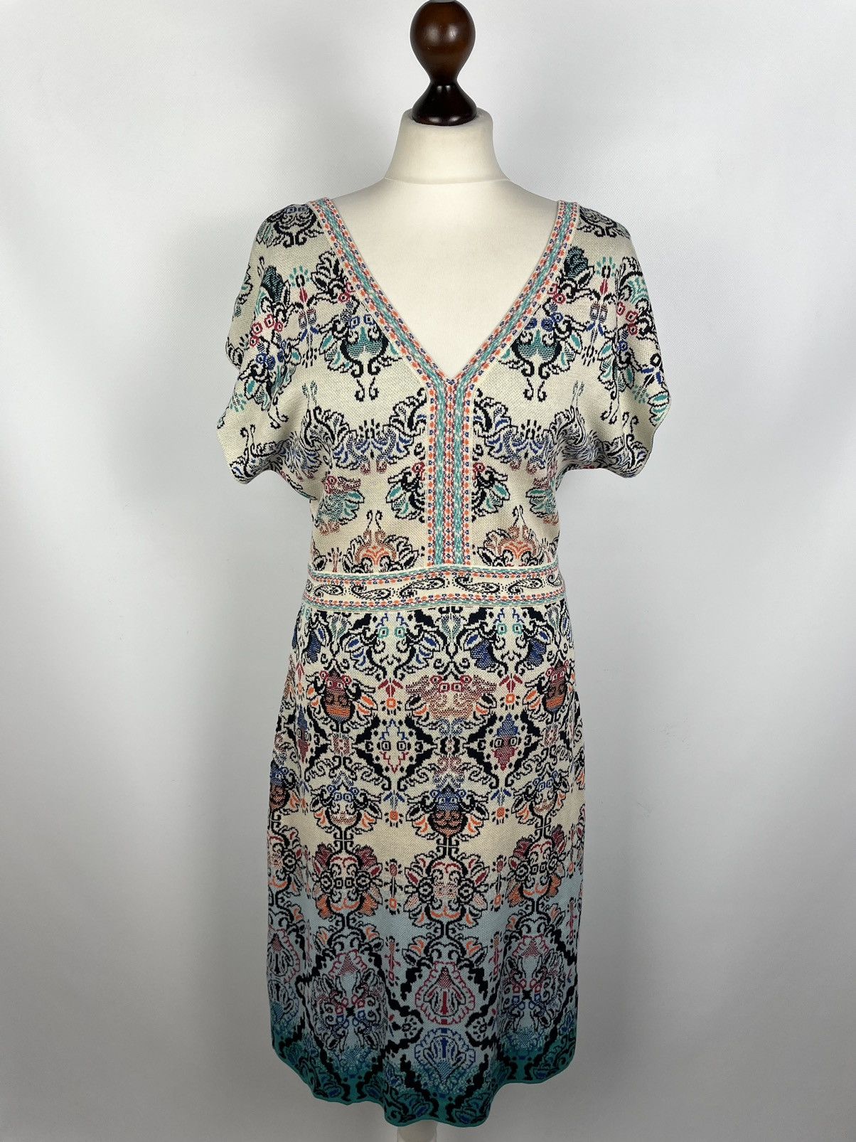 Other Ladies IVKO Boho Jacquard Dress Size M / US 6-8 / IT 42-44 - 2 Thumbnail