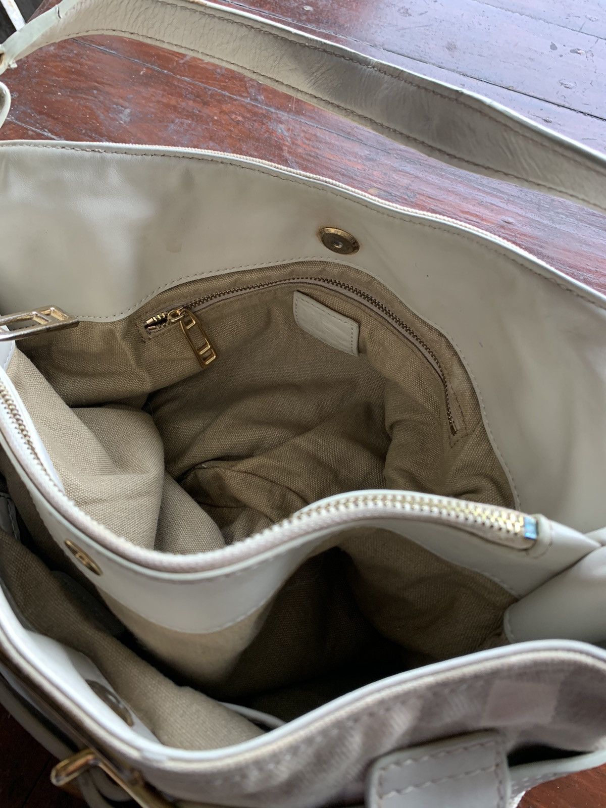 Burberry Burberry prorsum handbag leather canvas Size ONE SIZE - 9 Thumbnail