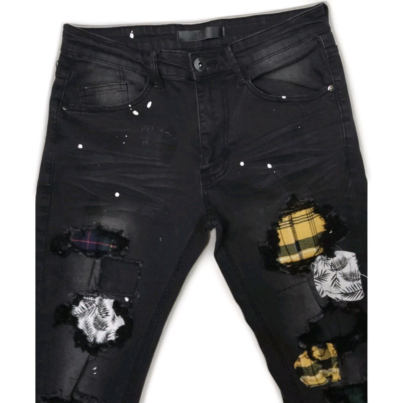 Other KDNK Skinny Jeans 30x30 Destroyed Repair Ripped Stitching Size US 30 / EU 46 - 3 Thumbnail
