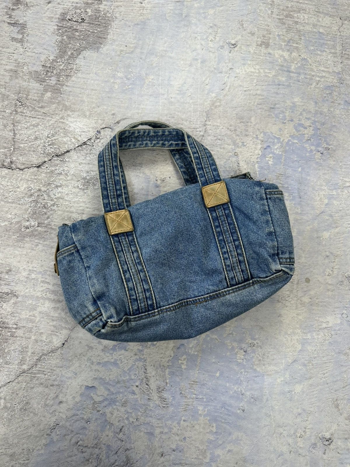 Vintage Diesel denim handbag blue logo rare Size ONE SIZE - 3 Thumbnail