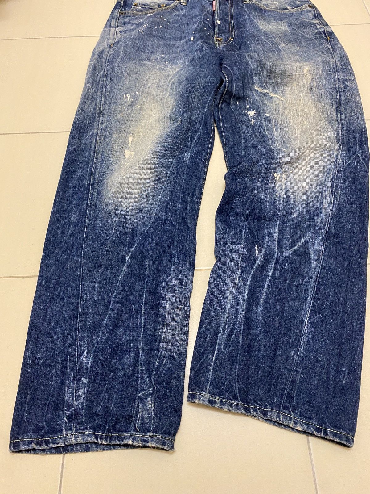 Dsquared2 Dsquared2 SS2010 Distressed Paint Splatter Jeans Size US 34 / EU 50 - 2 Thumbnail