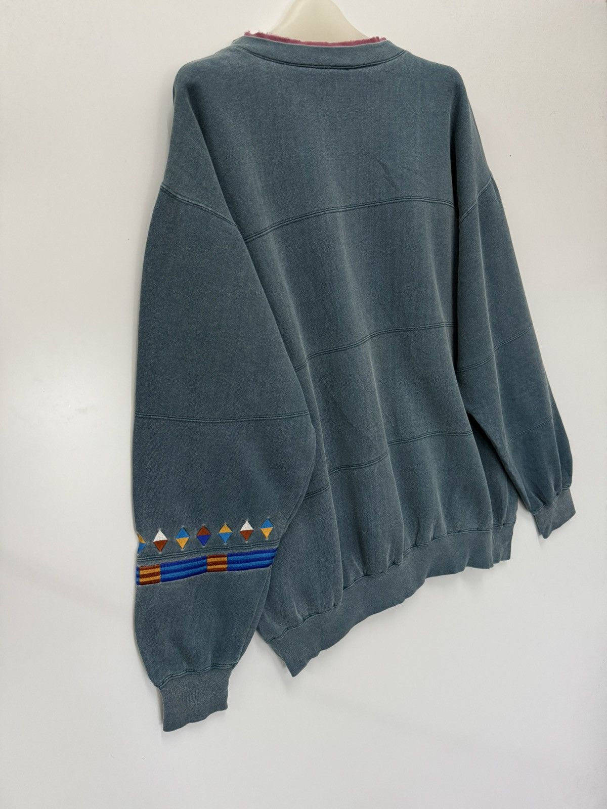 Composition by Kenzo × Izod × Vintage 🔥 Vintage 90's IZOD Distressed Sweatshirt - M Size US M / EU 48-50 / 2 - 9 Thumbnail