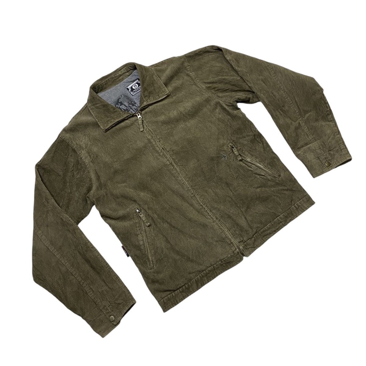 Vintage Volcom Stone corduroy zipper jacket