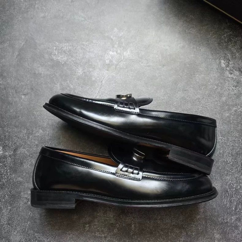 Dior Dior Granville Metal CD Buckle Loafers-yf Size US 9.5 / EU 42-43 - 1 Thumbnail
