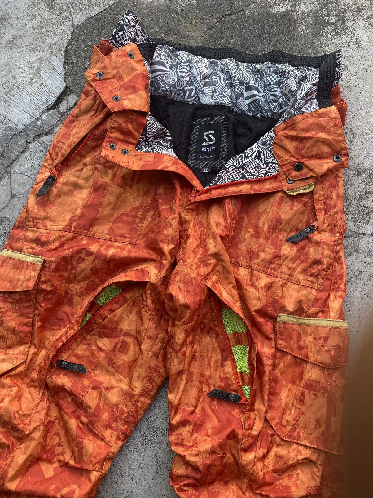 Vintage Vintage Sims snowboard ski pants with cargo pocket Size US 33 - 6 Thumbnail