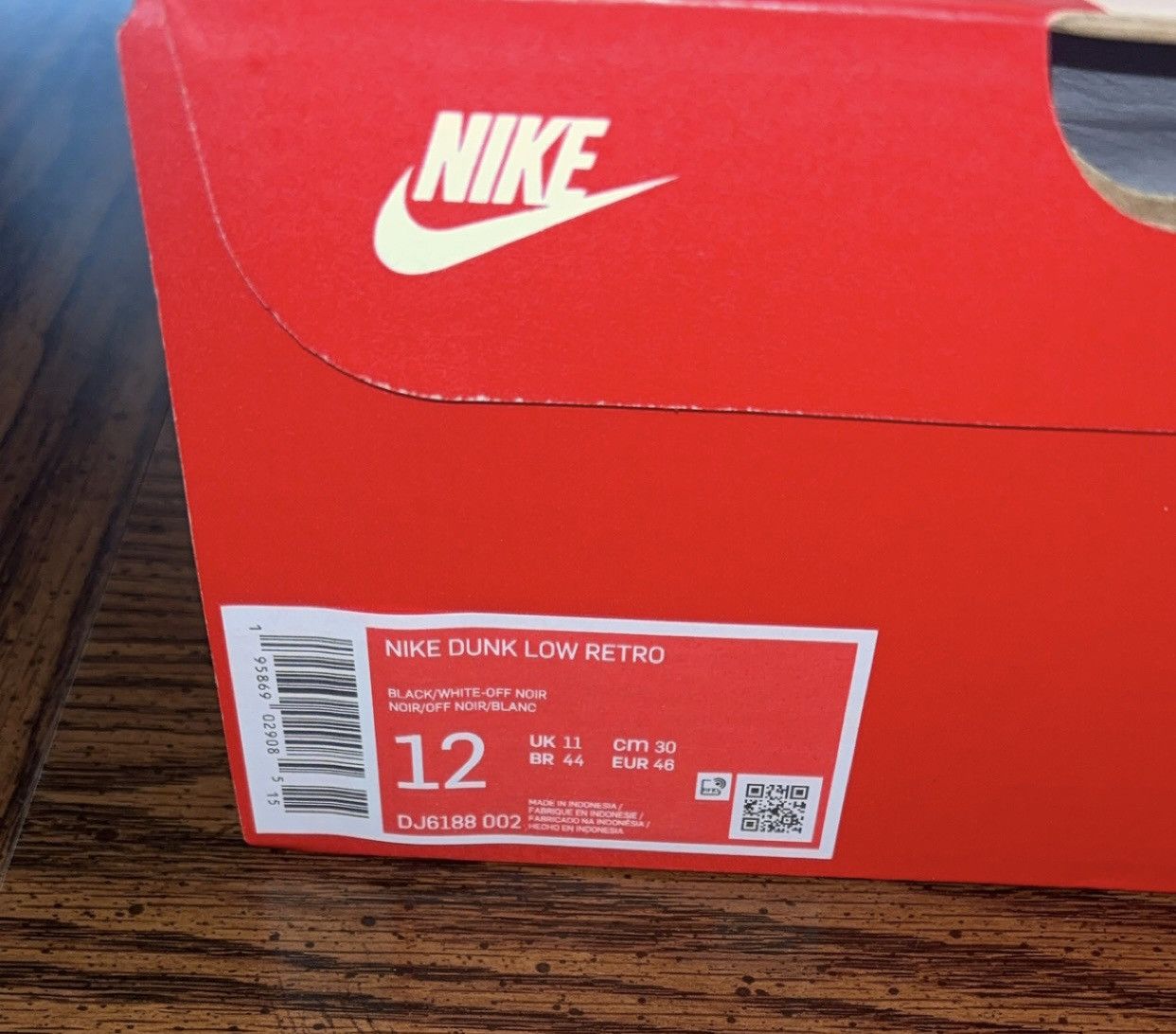Nike Nike dunk low black Size US 12 / EU 45 - 7 Thumbnail