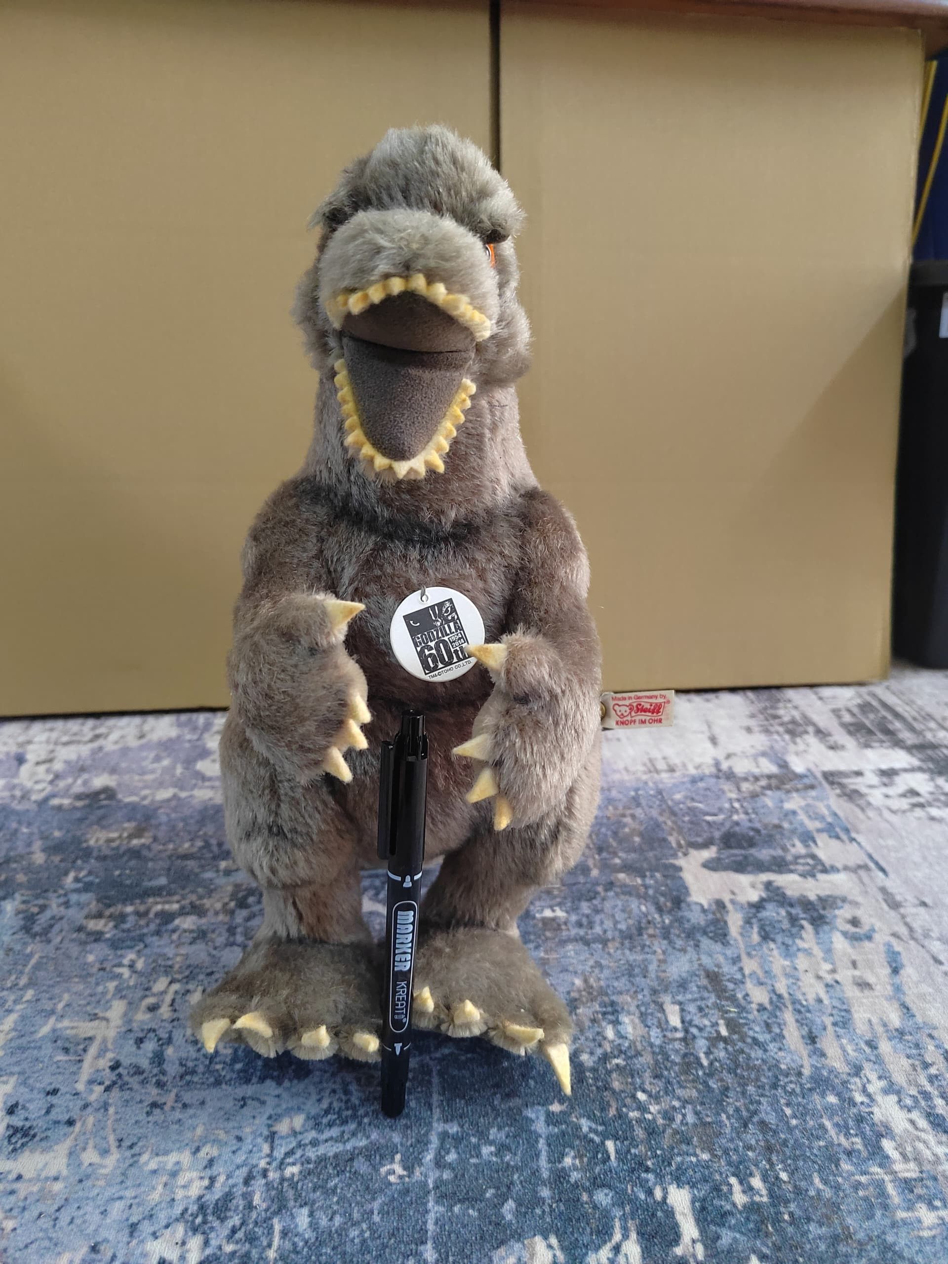 Vintage 2014 Steiff Godzilla Japan 60th Ann. Stuffed Plush 122/1954 Size ONE SIZE - 1 Thumbnail