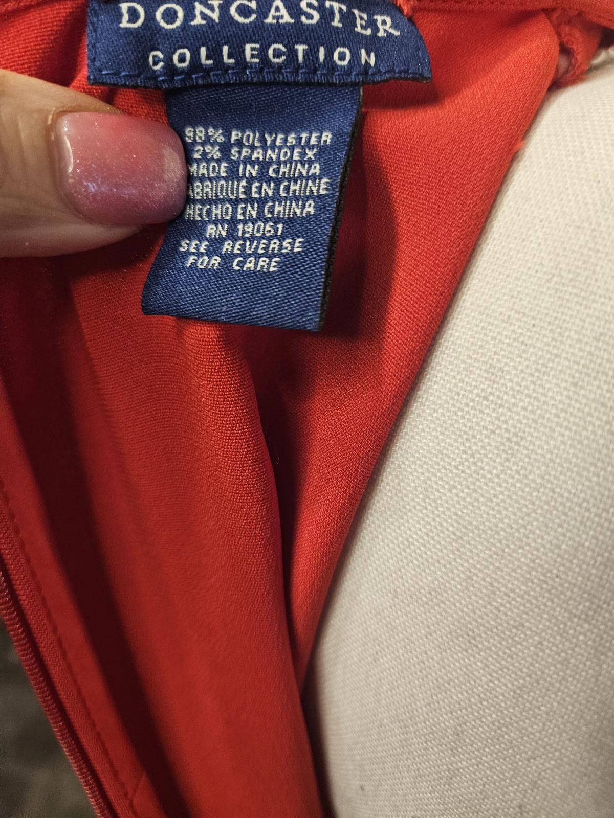 Designer Elegant Doncaster Red Blouse - Size 6 Size M / US 6-8 / IT 42-44 - 7 Thumbnail
