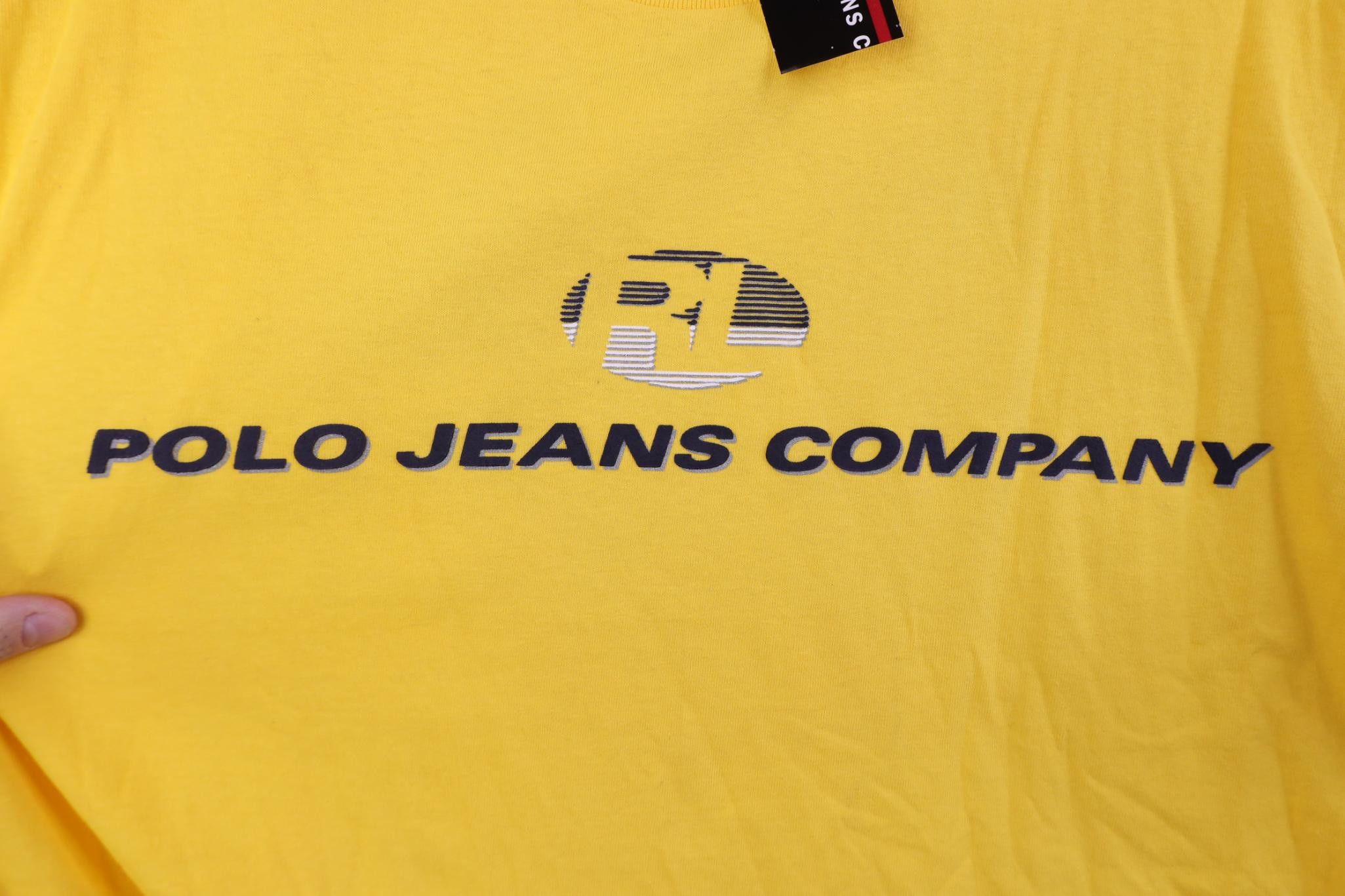 Polo Ralph Lauren Deadstock Vintage 90s Ralph Lauren Shadow Logo T-Shirt Size US L / EU 52-54 / 3 - 4 Thumbnail