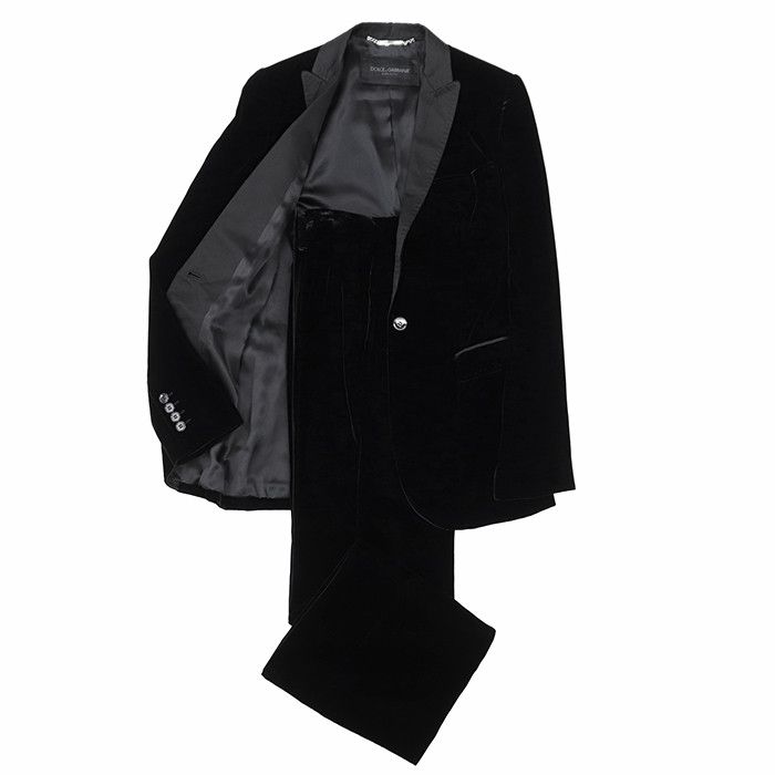 Dolce & Gabbana Dolce & Gabbana Dolce&Gabbana Velvet Suit Textile Suits DUTY FREE for USA Size ONE SIZE - 1 Thumbnail