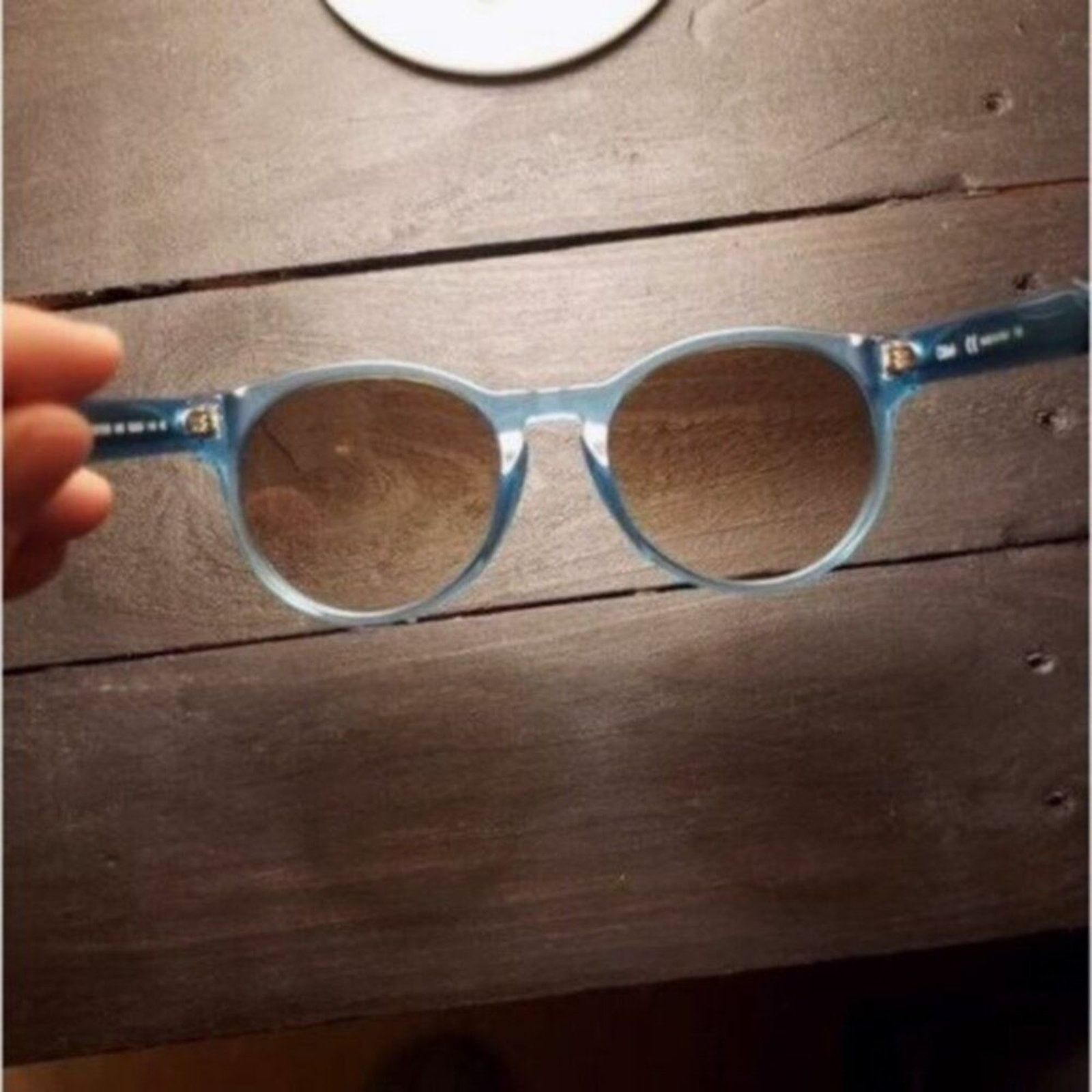 Chloe Chloe Willow 52mm Round Sunglasses Blue Size ONE SIZE - 3 Thumbnail