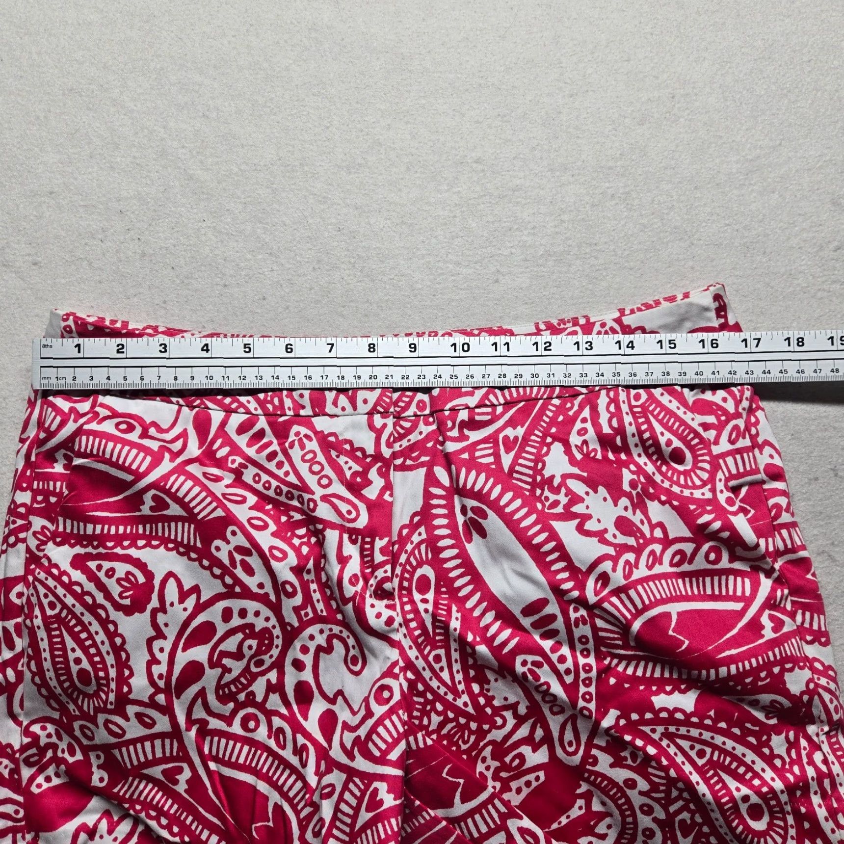 Vintage Kenji Pink Paisley Short Shorts Pants Adult Women's Size 10 Size 32" / US 10 / IT 46 - 4 Thumbnail