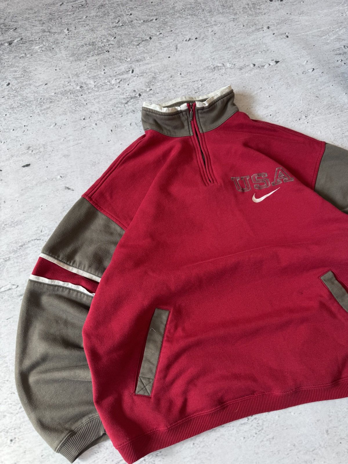 Nike × Vintage NIKE USA VINTAGE 00s OVERSIZE BAGGY SWEATSHIRT CENTER LOGO Size US L / EU 52-54 / 3 - 3 Thumbnail