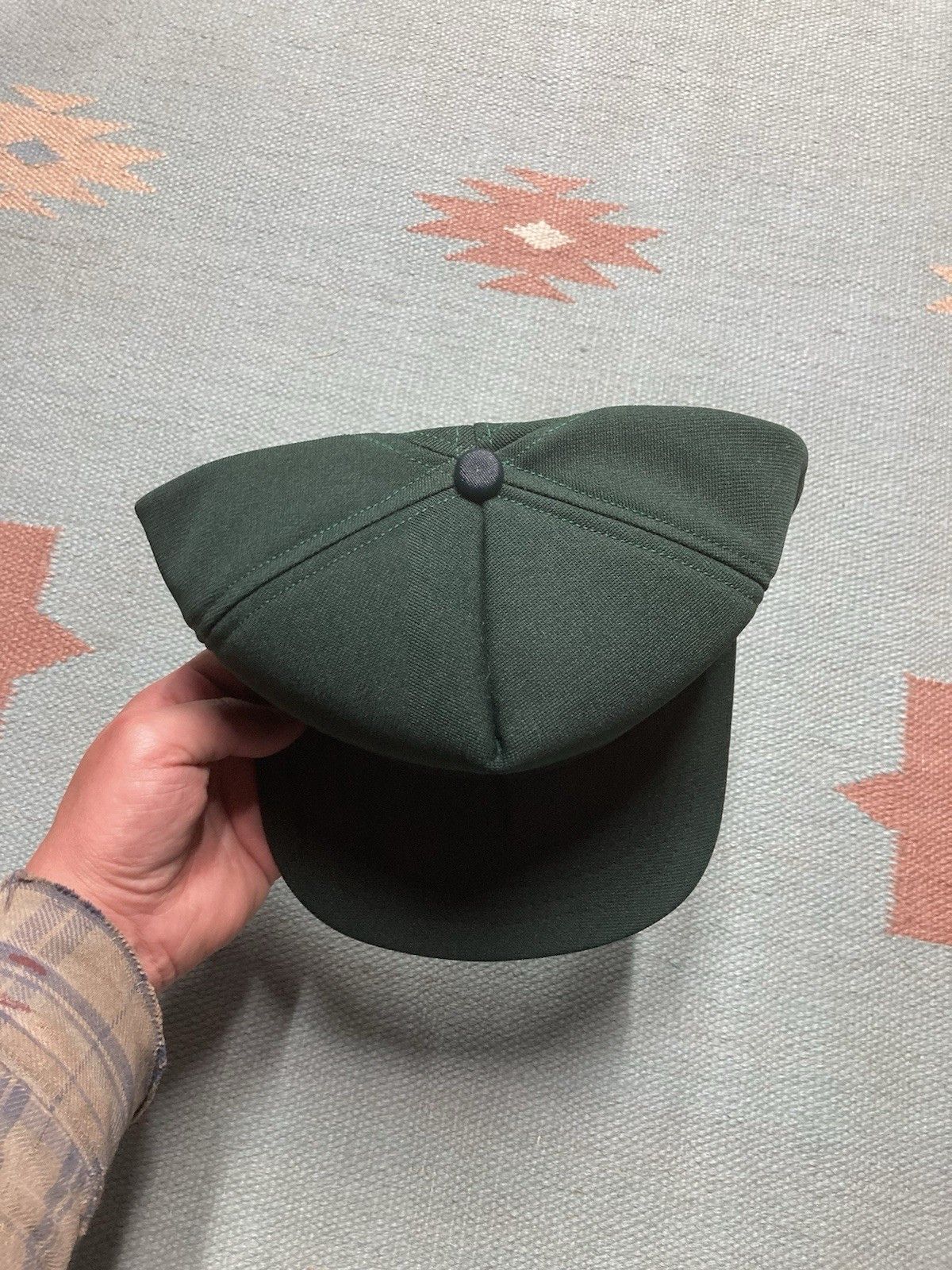 Vintage 80s SnapBack hat new era blank forest green made USA dupont Size ONE SIZE - 3 Thumbnail