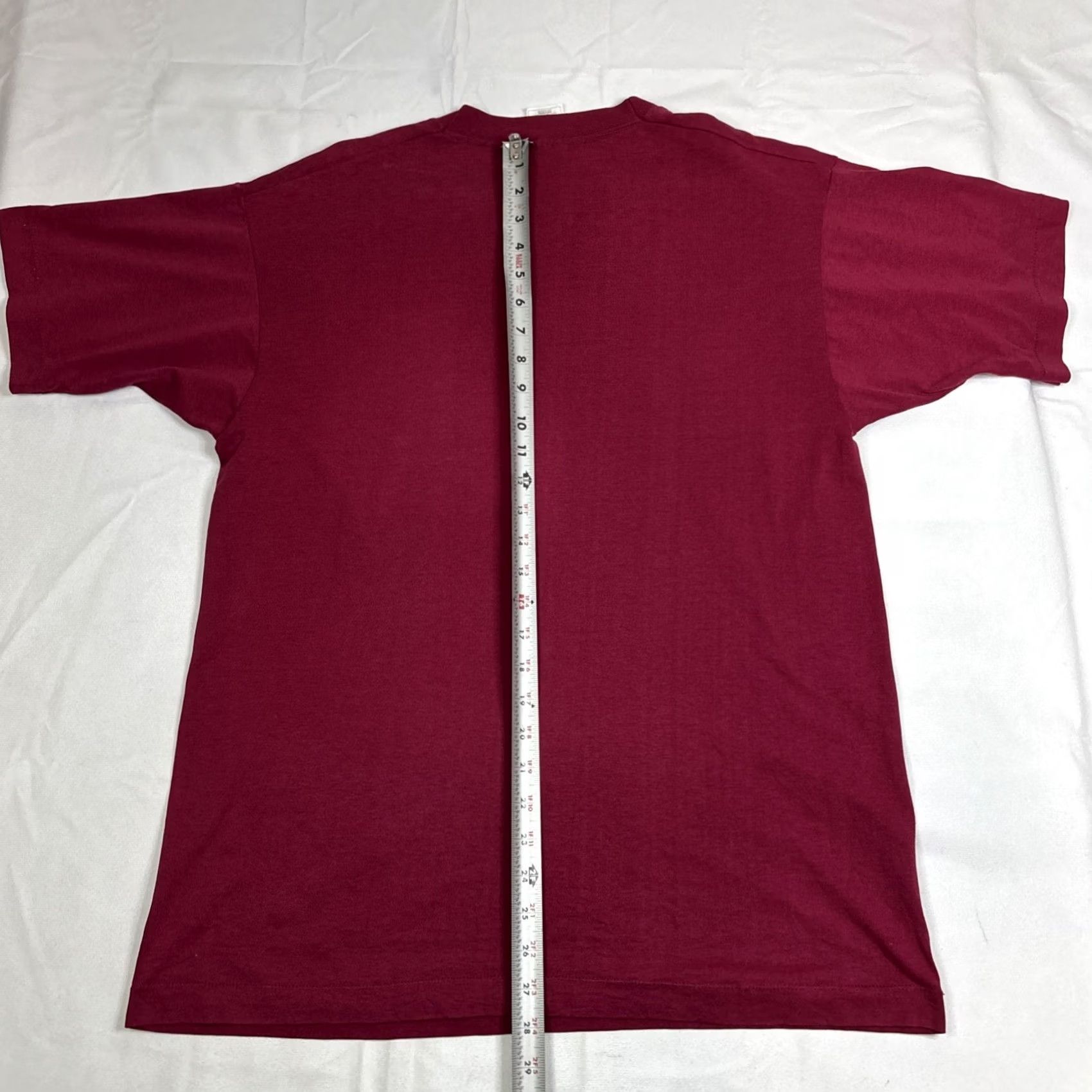 Fruit Of The Loom Fruit of the Loom T Shirt Men’s L Burgundy Nebraska OM Great State Of Mind Mens Red 90s? Size US L / EU 52-54 / 3 - 7 Thumbnail