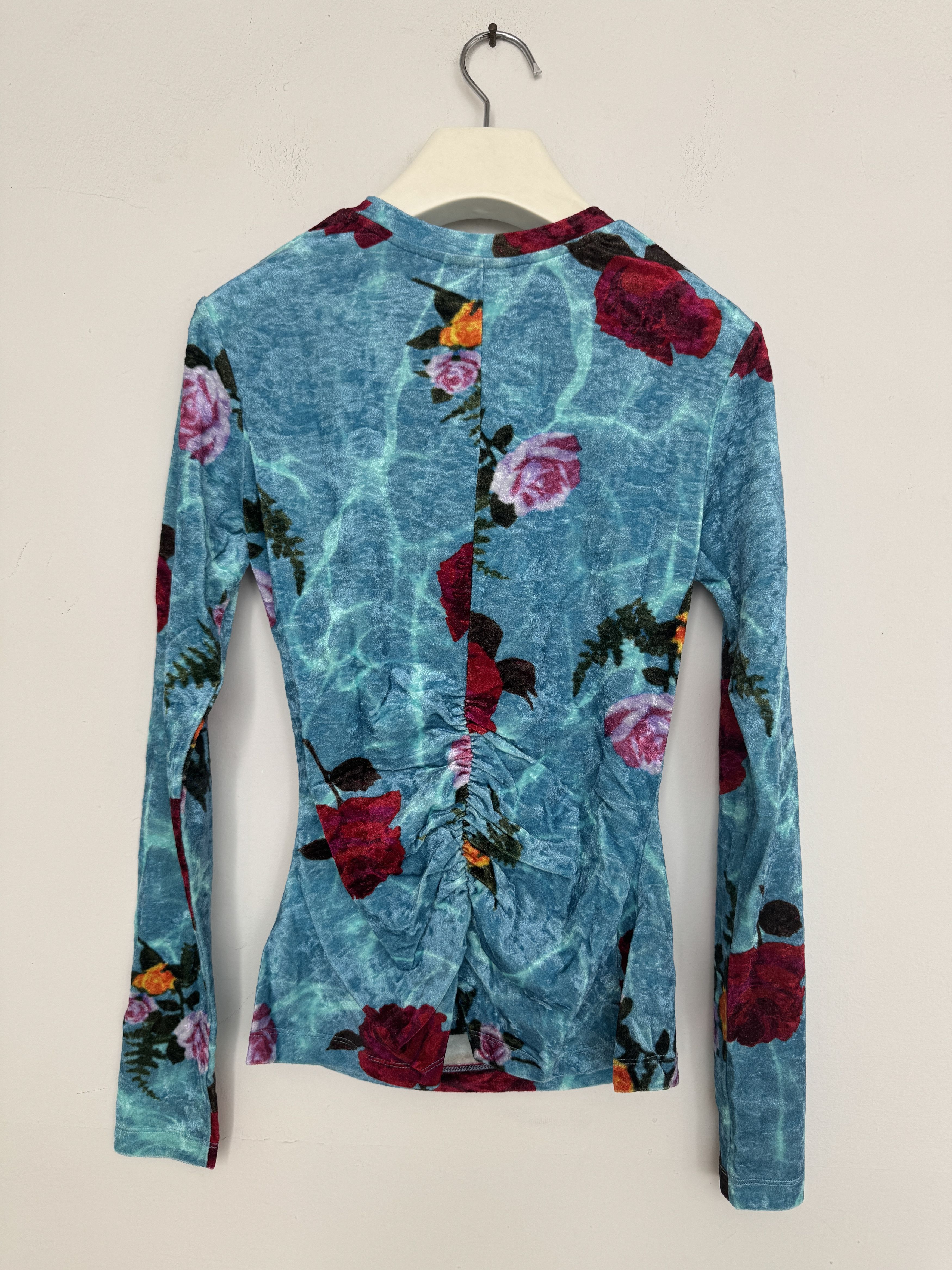 Dries Van Noten Dries Van Noten Floral Velvet Top Size XS / US 0-2 / IT 36-38 - 2 Thumbnail