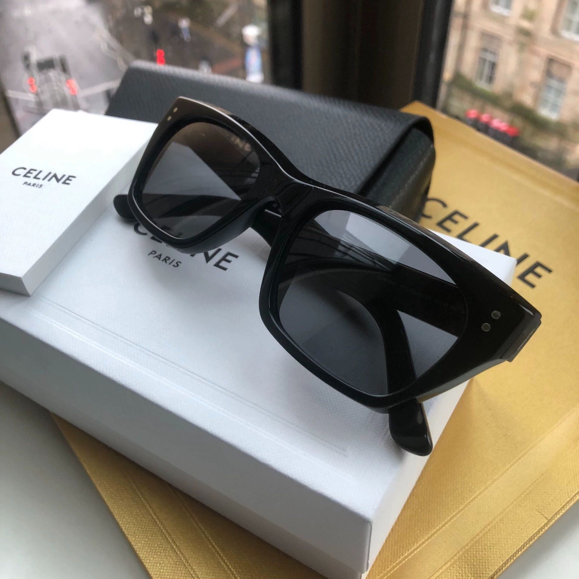 Celine CELINE cat eye sunglasses men's F 10/10 full set Size ONE SIZE - 2 Thumbnail