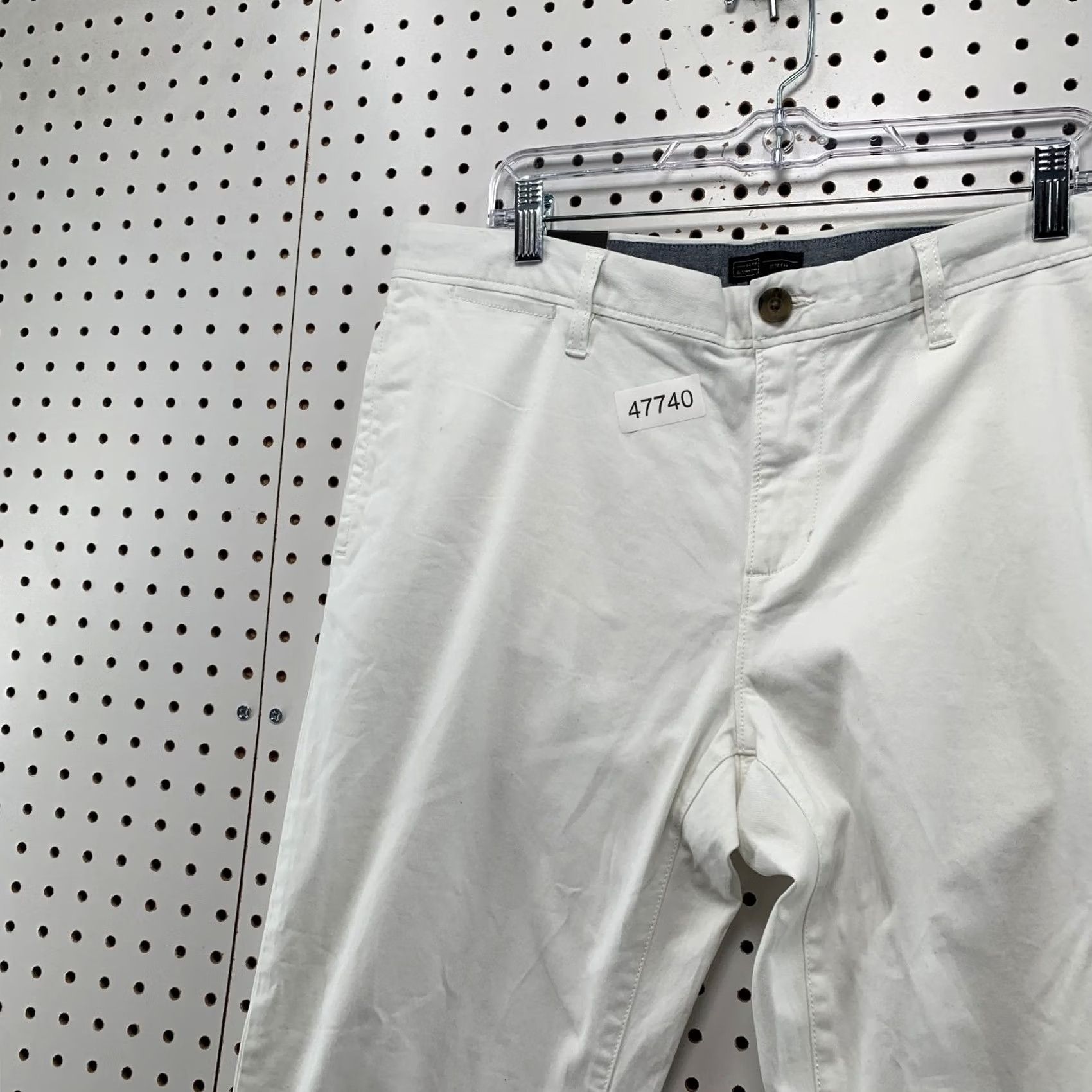 Vintage 14th & Union Chino Pants Mens 36X34 White Slim Fit Stretch NWT Work Preppy Casual Pants Size US 36 / EU 52 - 5 Thumbnail