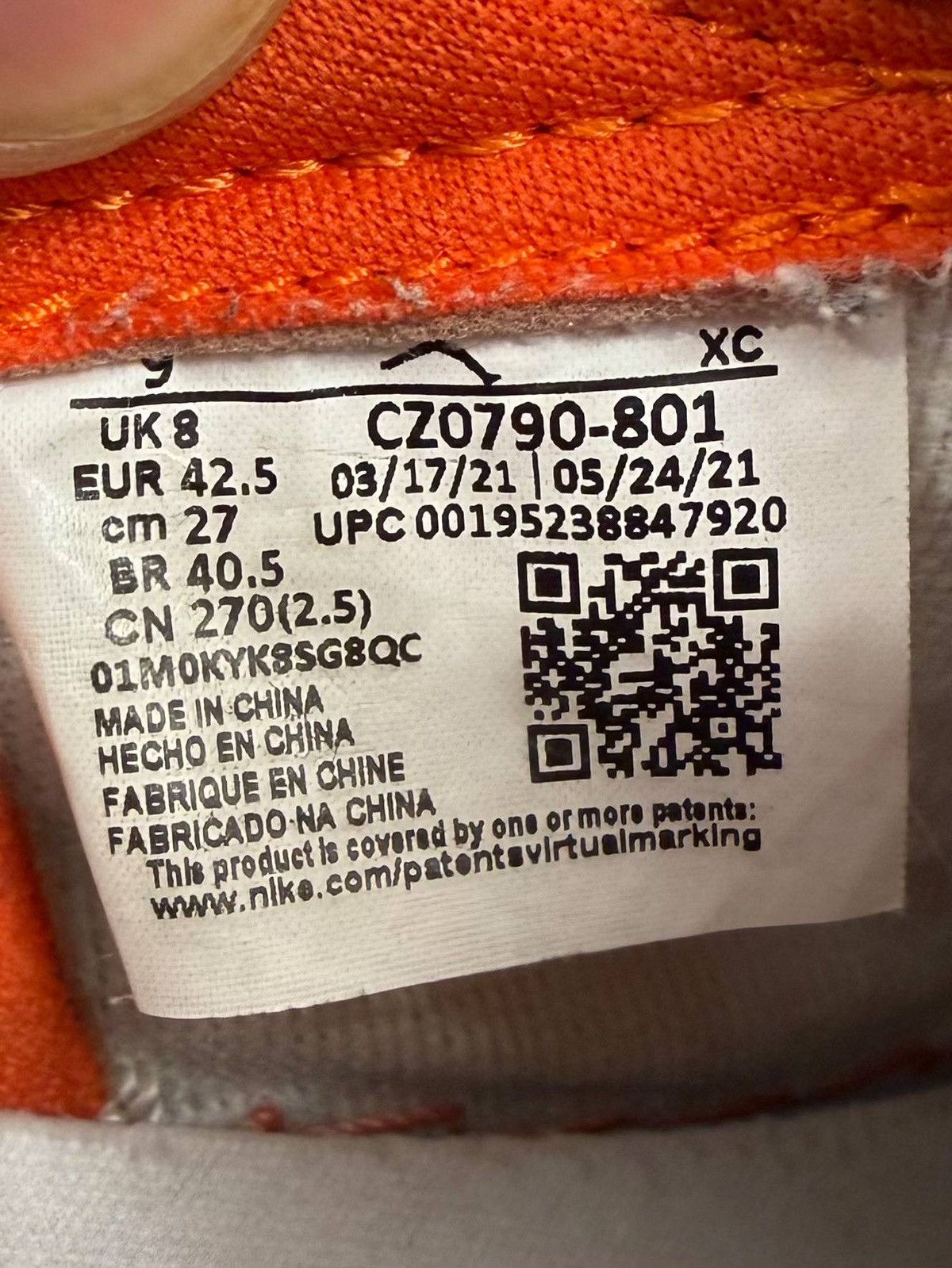 Jordan Brand Air Jordan 1 OG Low “Shattered Backboard” | US 9 | Size US 9 / EU 42 - 7 Thumbnail