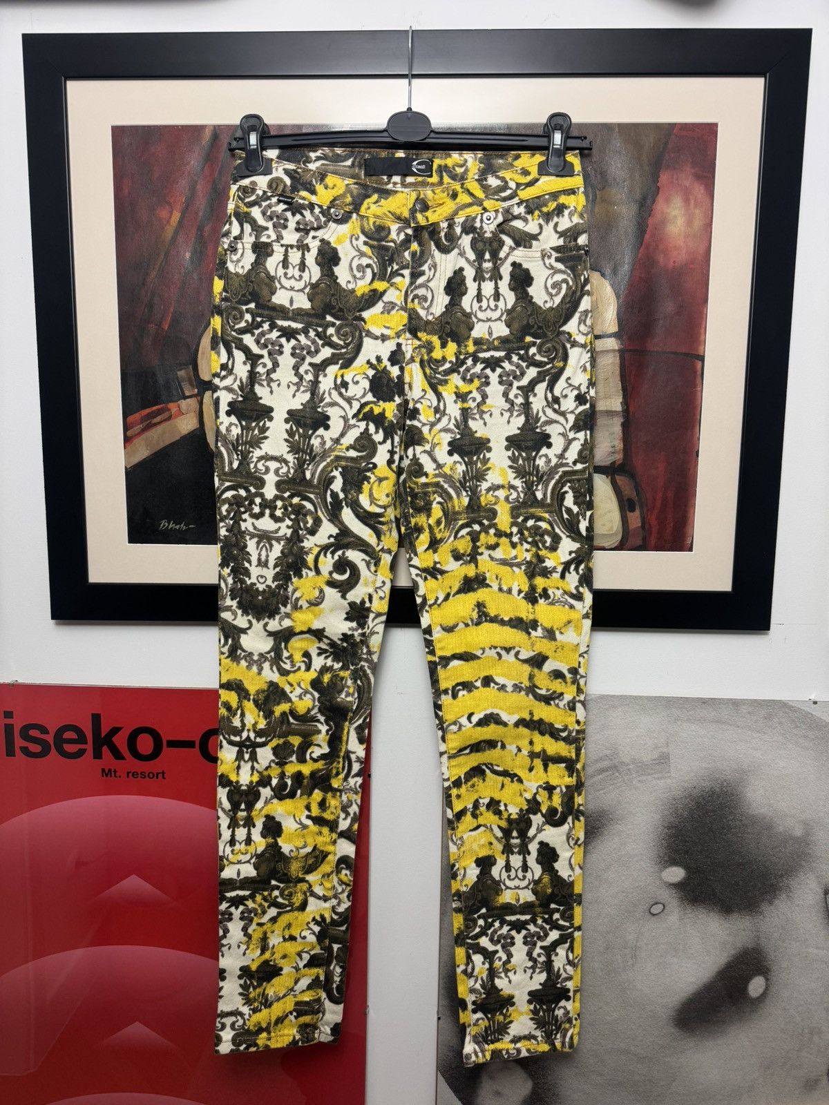 Just Cavalli Just Cavalli Vintage Y2k Printed Jeans Slim Fit Archive 00s Size 26" / US 2 / IT 38 - 1 Thumbnail