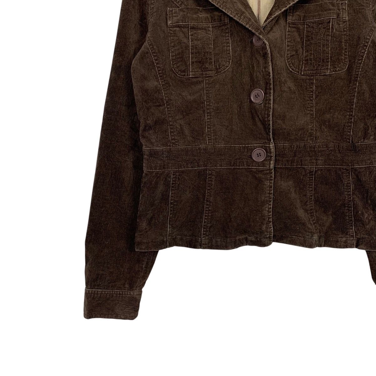 Other NORI Double Layer Hoodie Corduroy Jacket #2411-C108 Size XL / US 12-14 / IT 48-50 - 3 Thumbnail