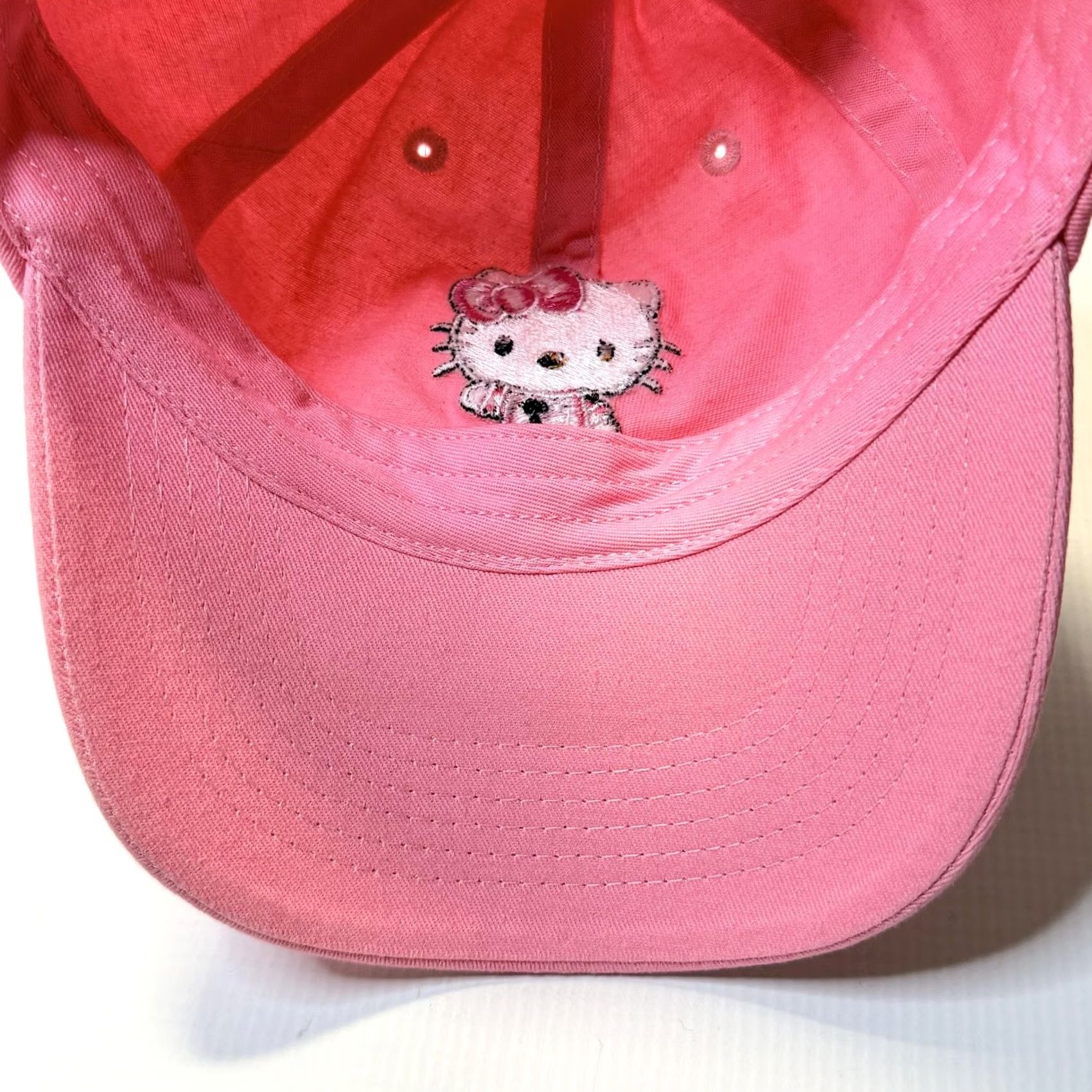 Vintage Hello Kitty Cafe Hat Cap Baseball Strap Back Pink Embroidered Womens Size ONE SIZE - 7 Thumbnail