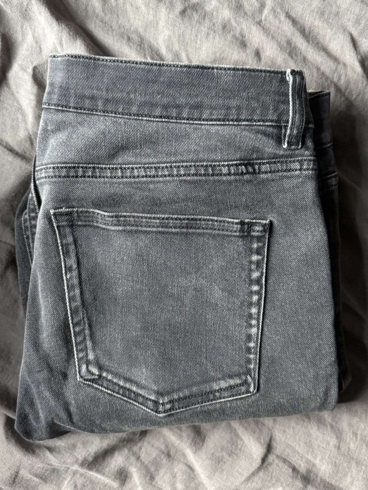 Cos COS Grey Straight-Leg Denim Jeans Size US 31 - 2 Thumbnail