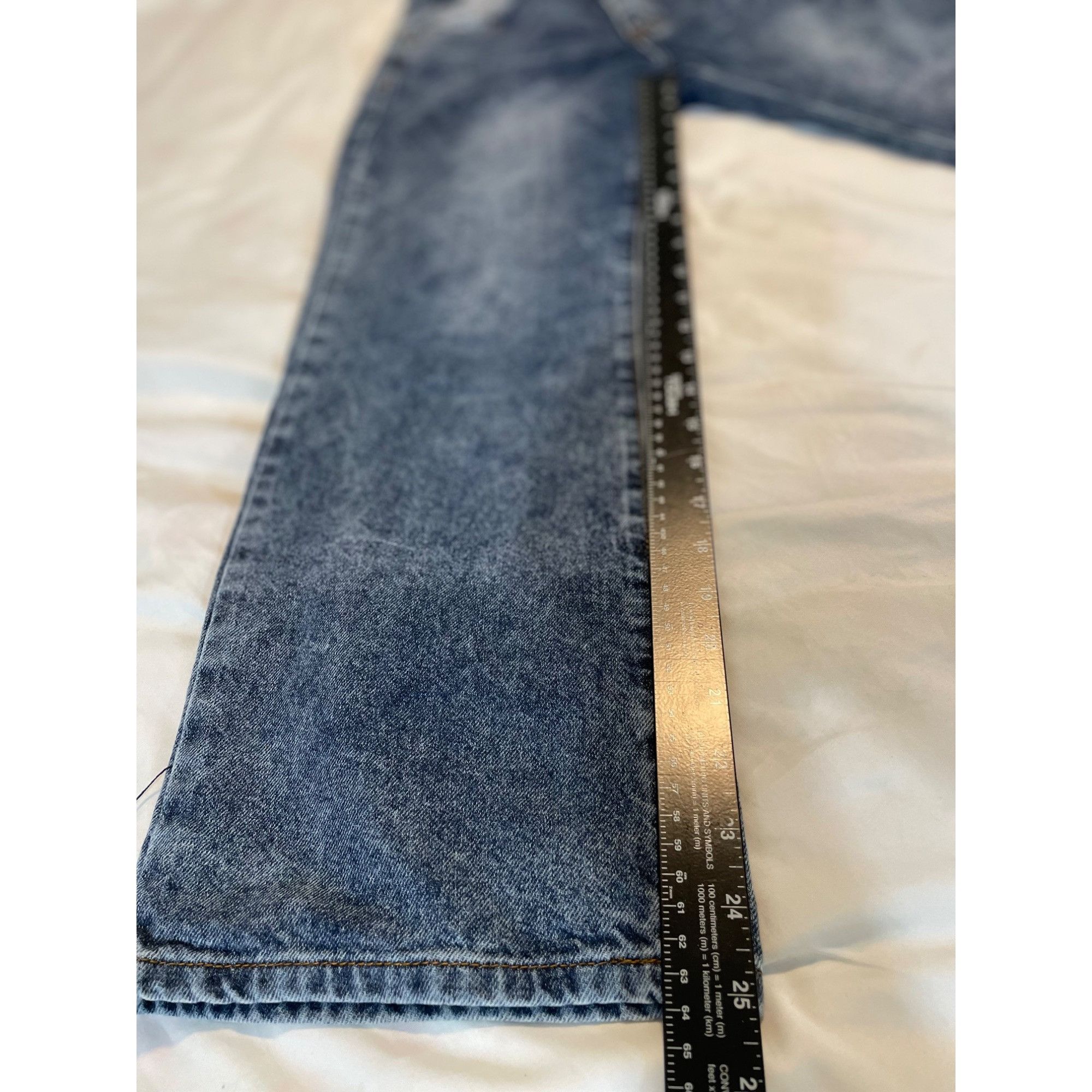 Vintage Vintage VIP Jeans Wide-Leg Denim Size 5/25 Blue Wash Retro S Size 25" / US 0 / IT 36 - 4 Thumbnail