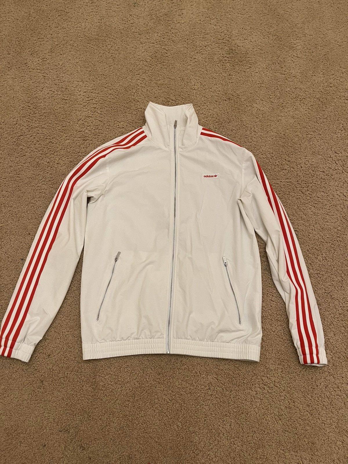 Adidas Red Stripe Adidas Light Jacket Size US M / EU 48-50 / 2 - 1 Thumbnail