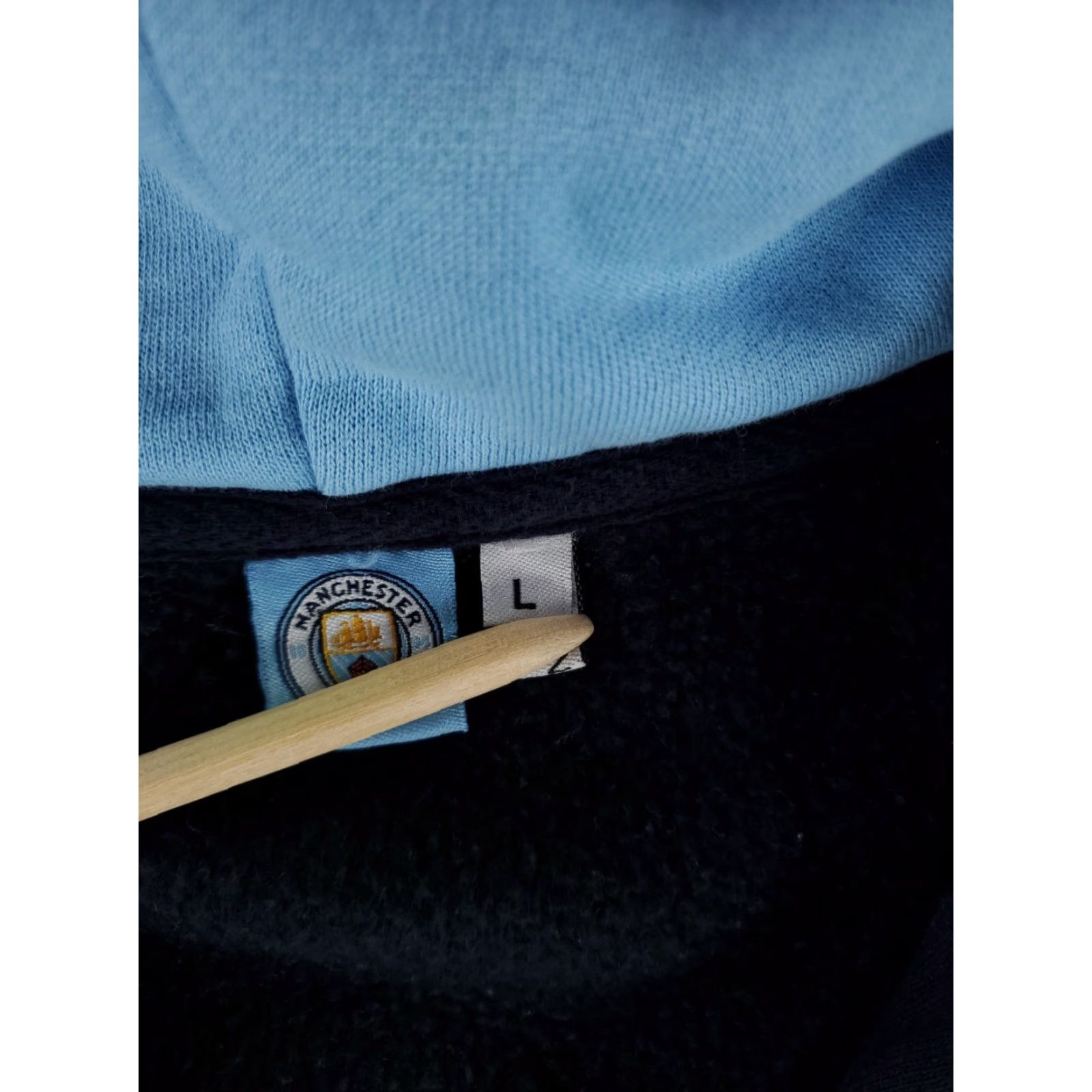 Vintage Manchester City Full Zip Hoodie Sweatshirt Cityzens Mens L Blue Size US L / EU 52-54 / 3 - 4 Thumbnail
