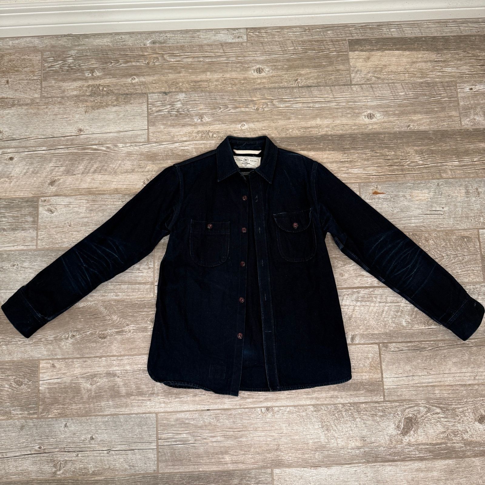 Rogue Territory Work Shirt - Indigo Selvedge Canvas - Size S