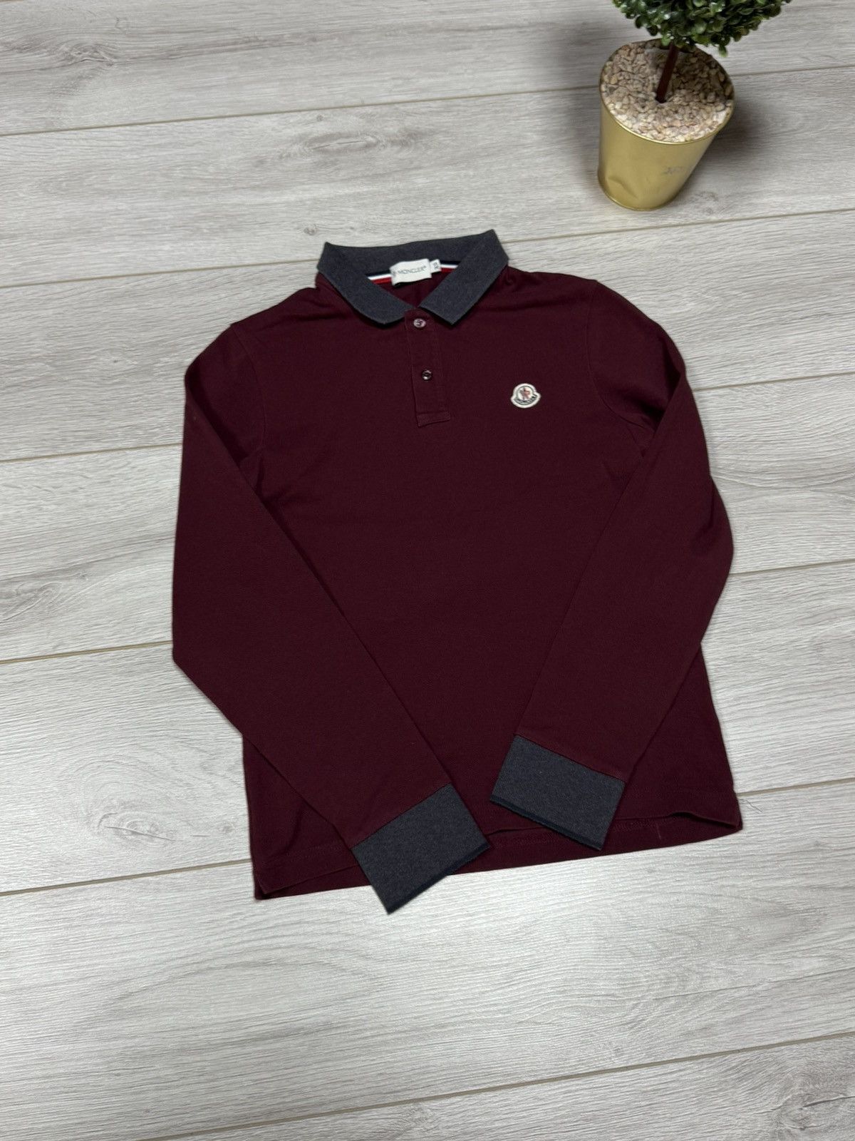Moncler Moncler vintage small logo Maglia Lunga polo longsleeve Size US XS / EU 42 / 0 - 7 Thumbnail