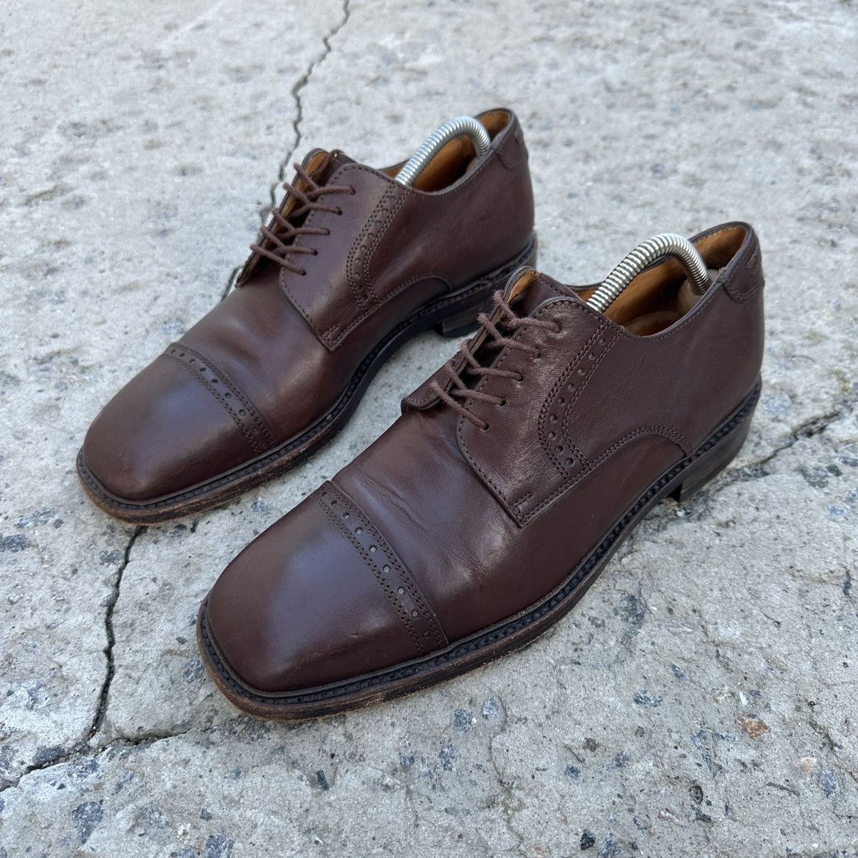 Leather Vintage Man’s Van Lier grandstands Leather Shoes Size 8 Size US 9 / EU 42 - 3 Thumbnail